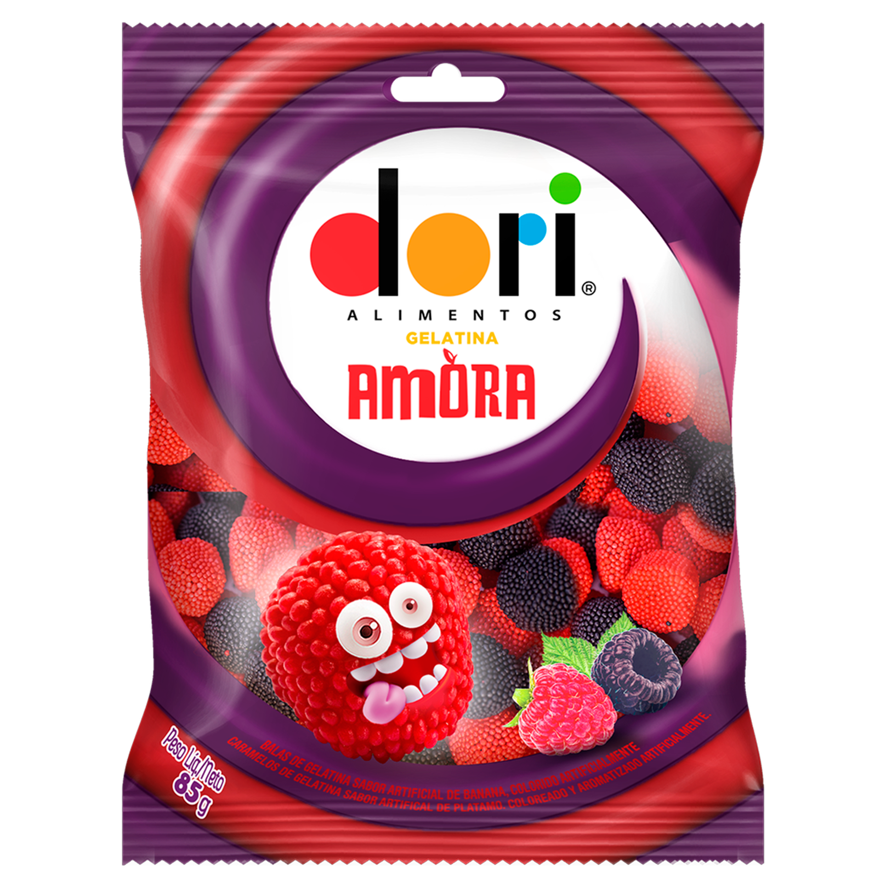 Bala Gelatina Amora Dori 85g