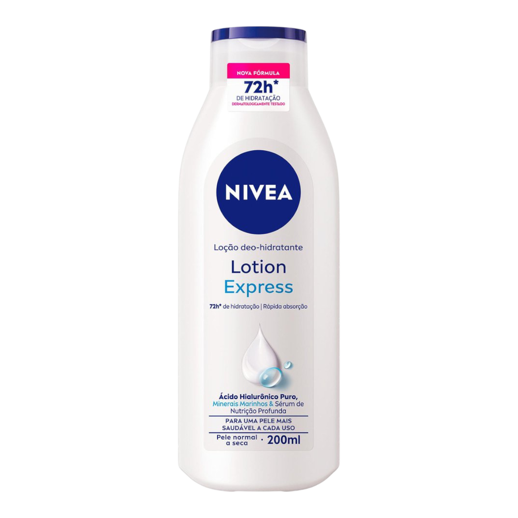 Lo&ccedil;&atilde;o Deo-Hidratante Nivea Lotion Express Frasco 200ml