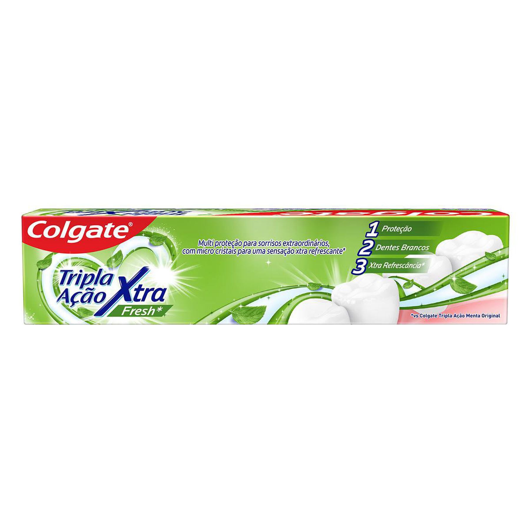 Creme Dental Xtra Fresh Colgate Tripla A&ccedil;&atilde;o Caixa 70g