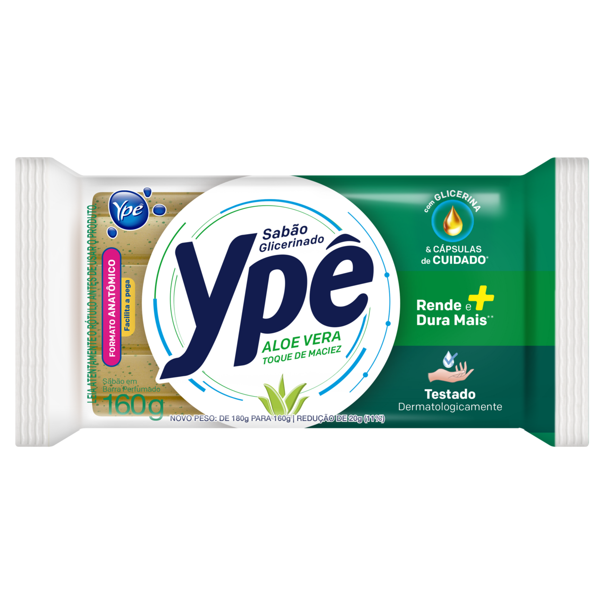 Sab&atilde;o Barra Aloe Vera Yp&ecirc; Flow Pack 160g