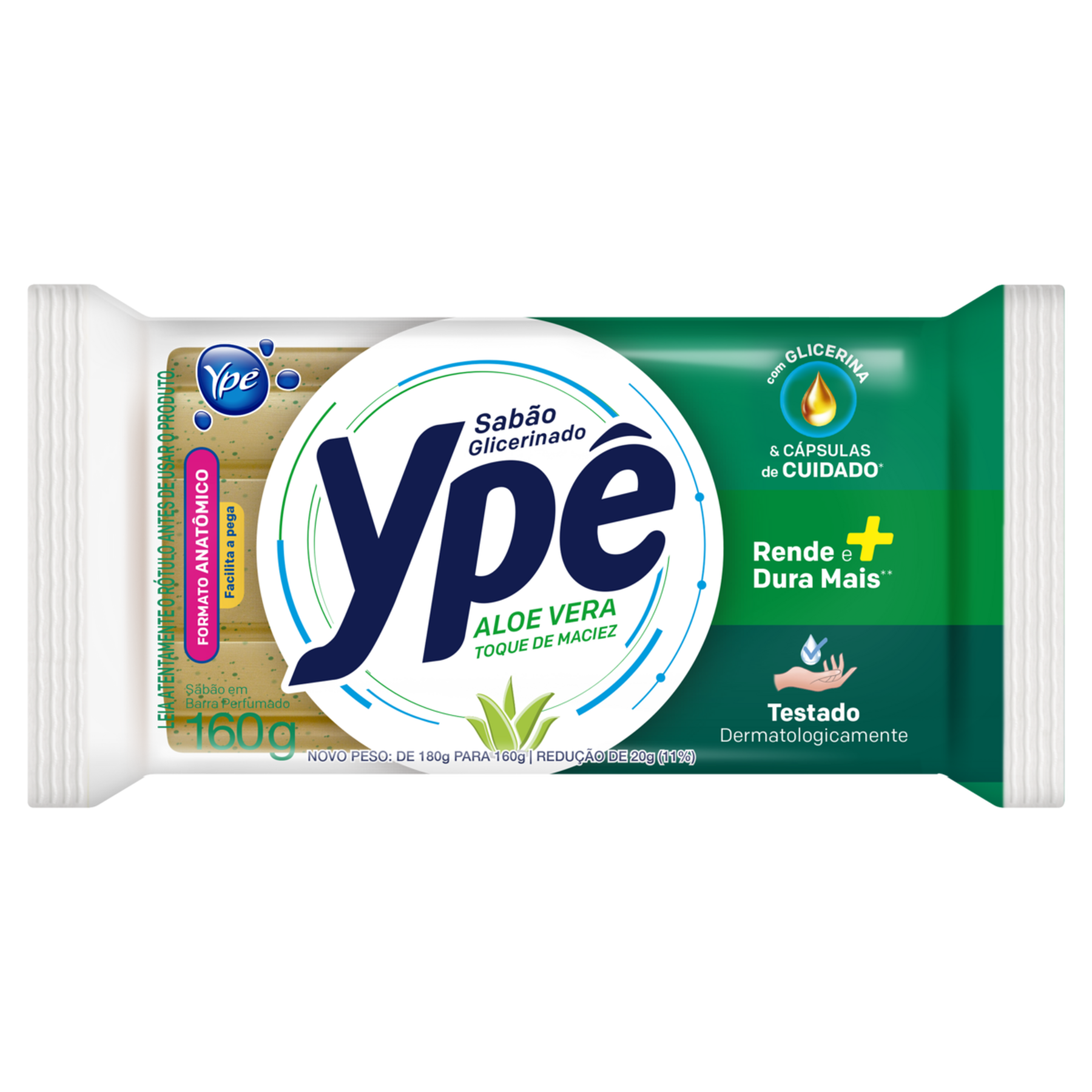 Sab&atilde;o Barra Aloe Vera Yp&ecirc; Flow Pack 160g