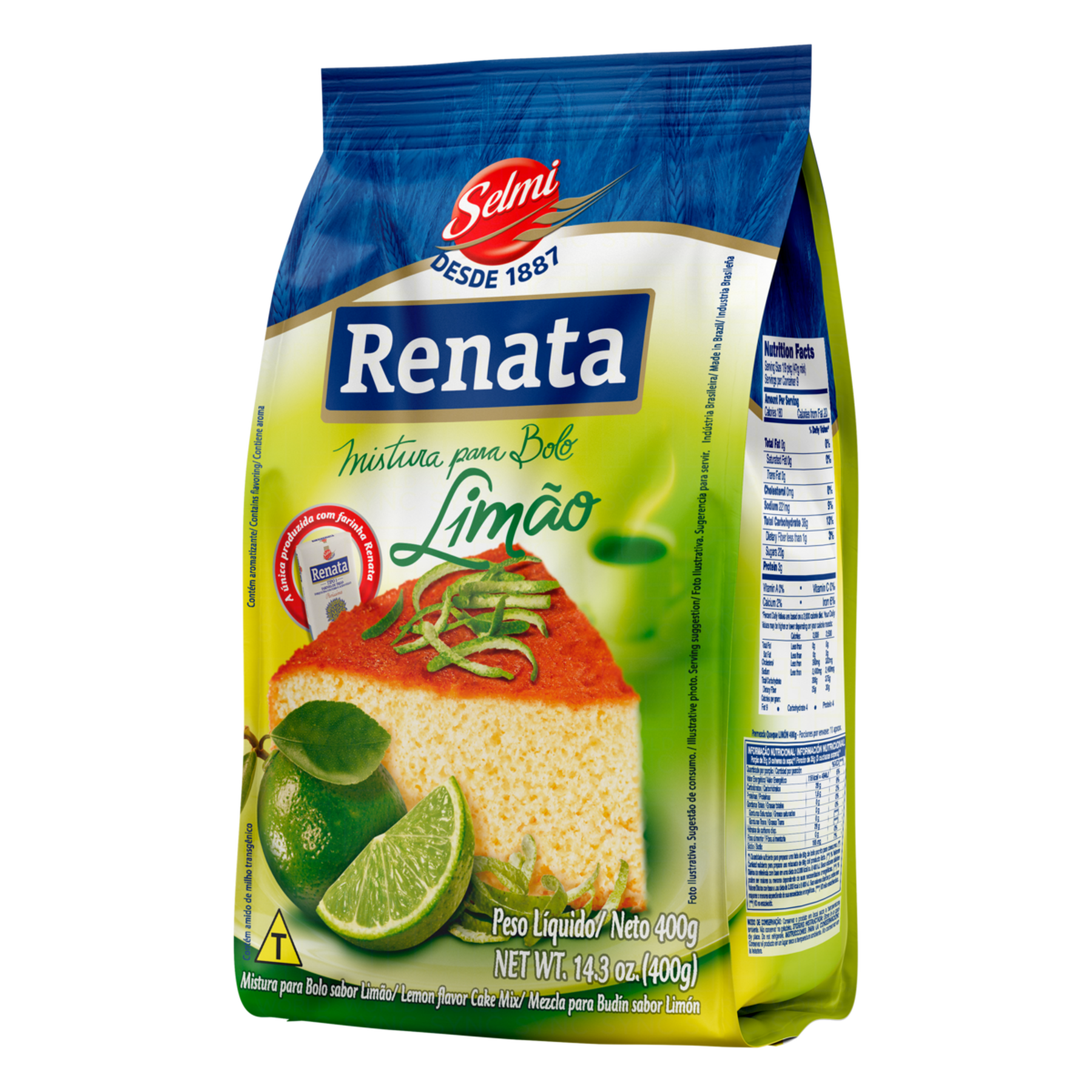 Mistura para Bolo Limão Renata 400g