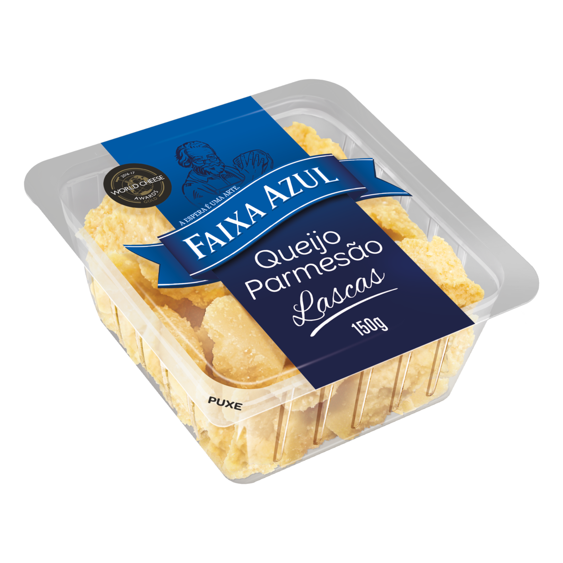 Queijo Parmesão Lascas Faixa Azul 150g