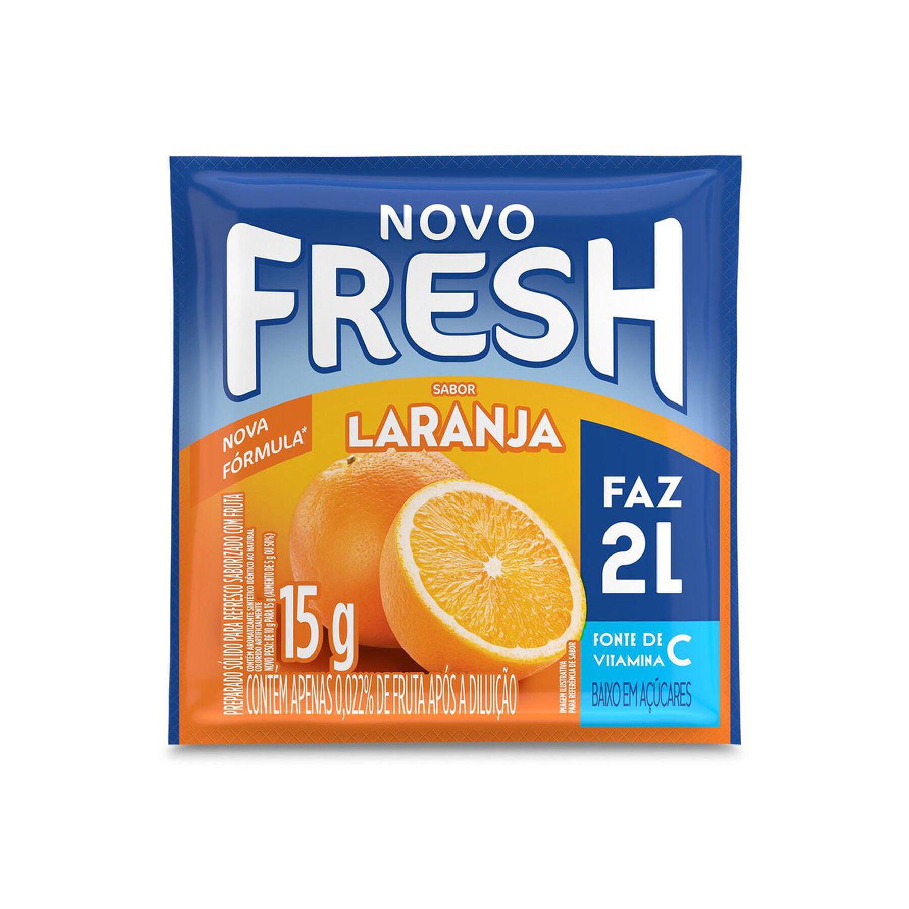 Refresco em P&oacute; Laranja Fresh Pacote 15g