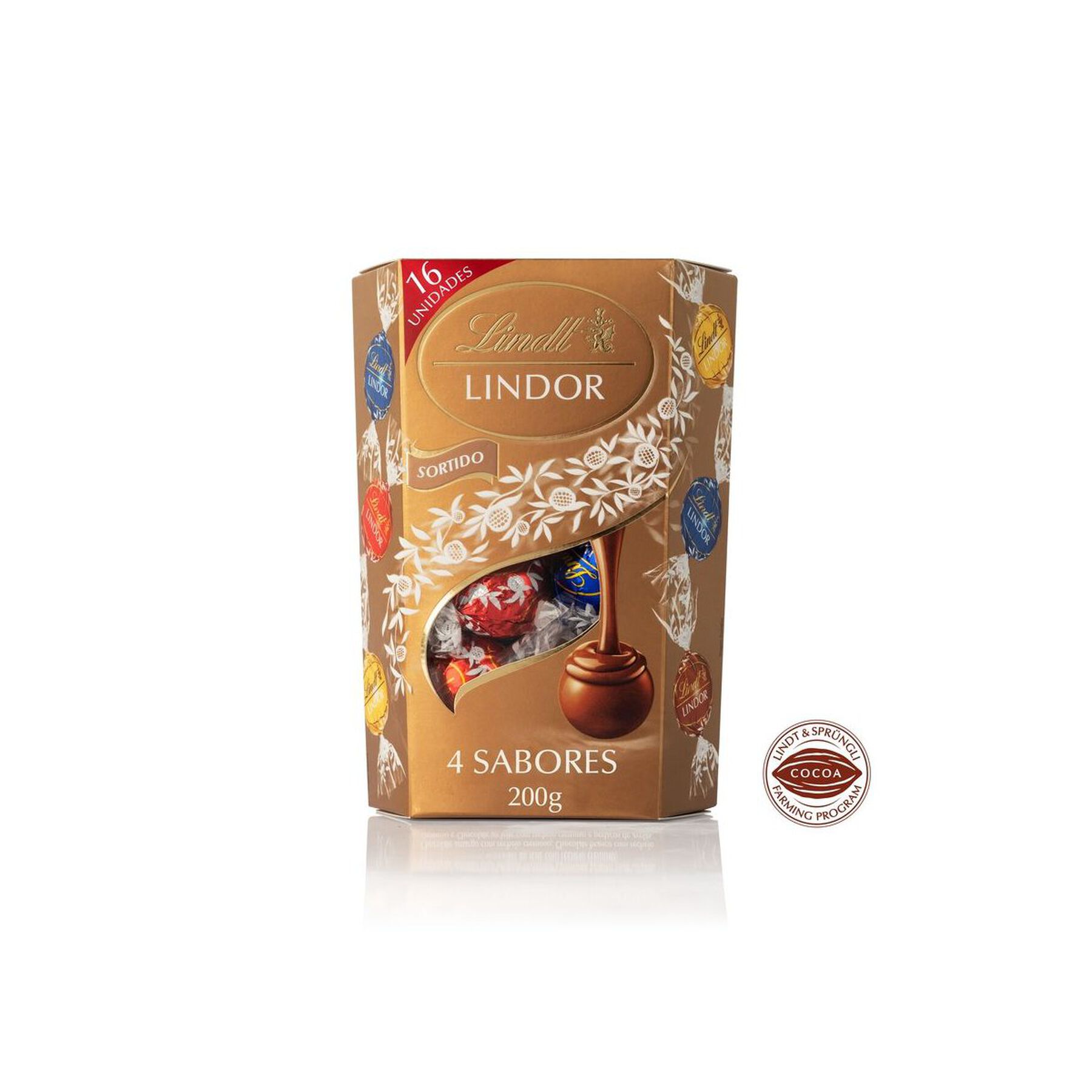 Bombom Lindt Lindor Cornet Sortido 200g