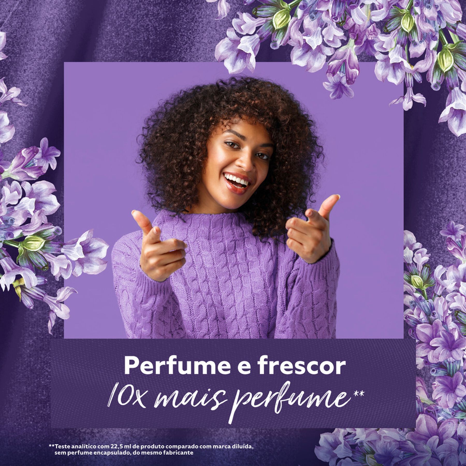 Amaciante de Roupa Concentrado Lavanda Comfort Frasco 500ml