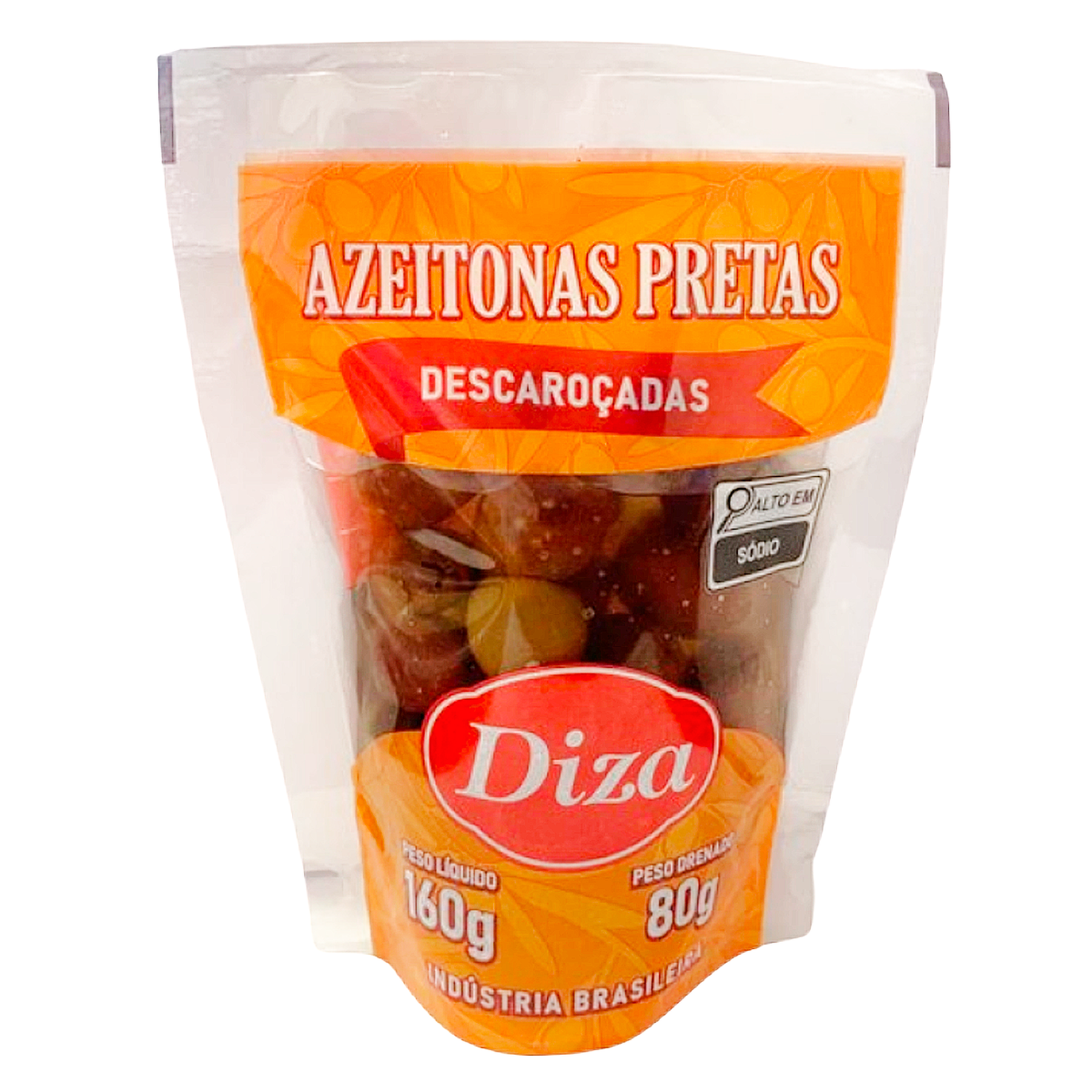 Azeitona Preta Sem Caro&ccedil;o Diza Sach&ecirc; 80g