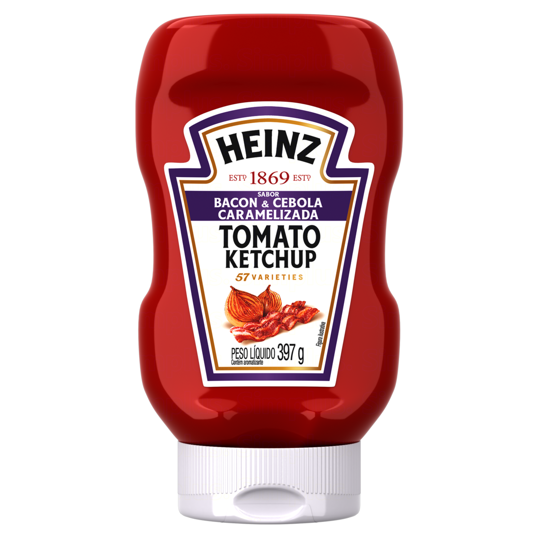 Ketchup Bacon e Cebola Caramelizada Heinz Squeeze 397g