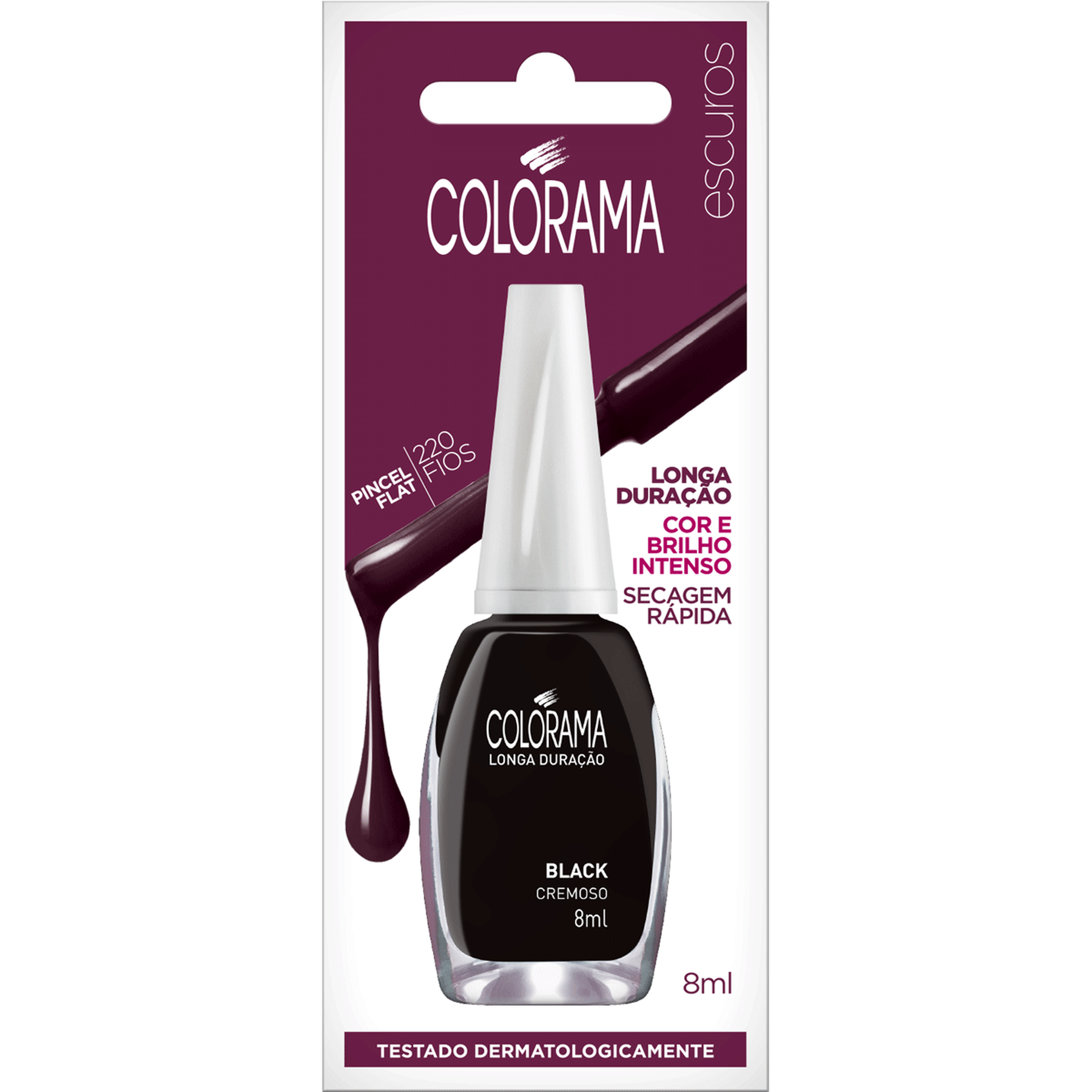 Esmalte Cremoso Black Colorama 8ml