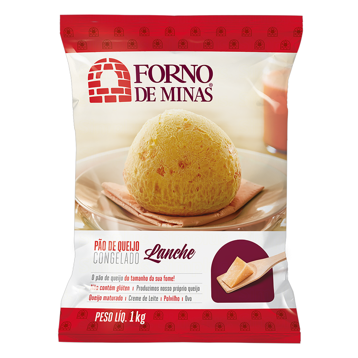 P&atilde;o de Queijo Lanche Forno de Minas Pacote 1kg