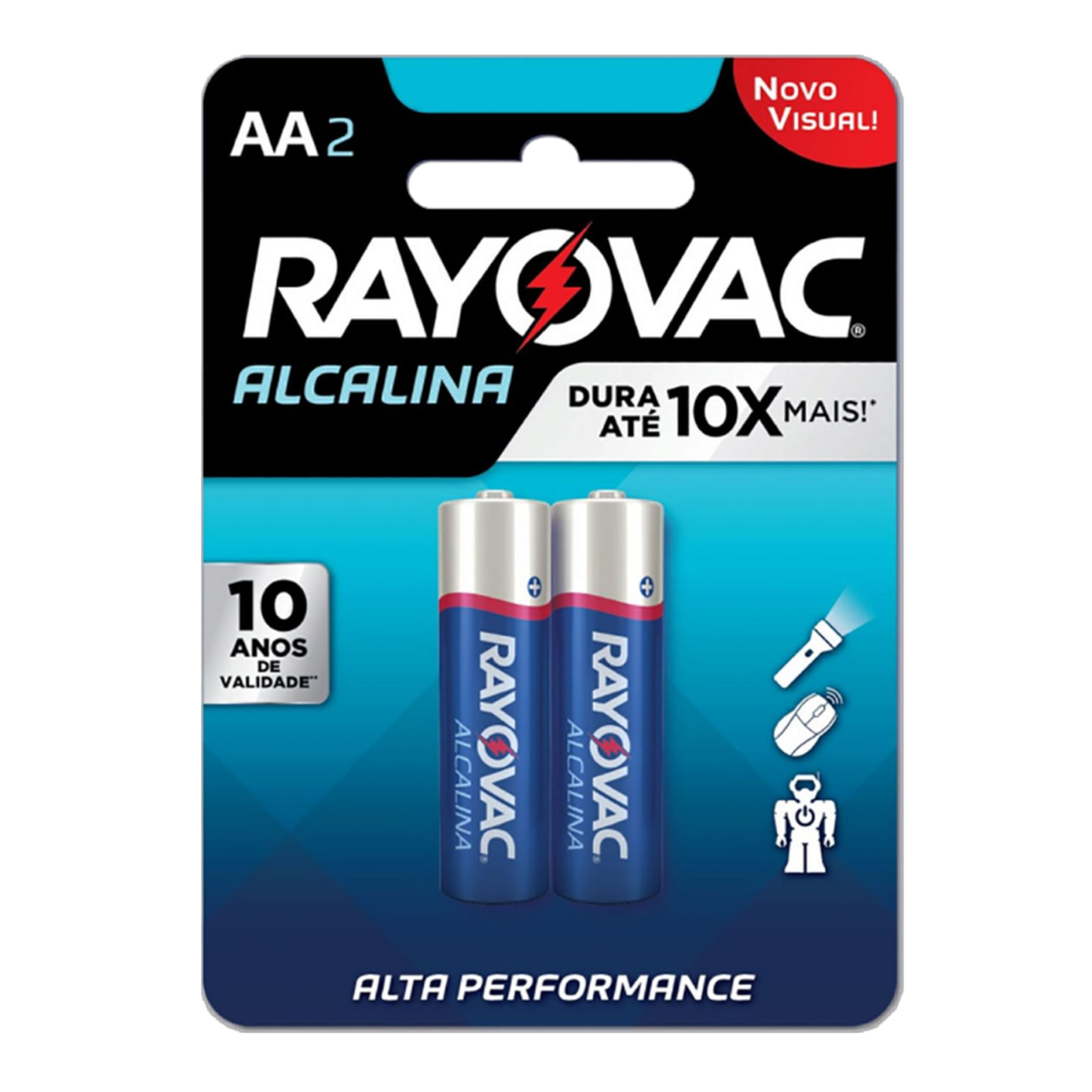 Pilha Alcalina AA Pequena Rayovac C/2 Unidades