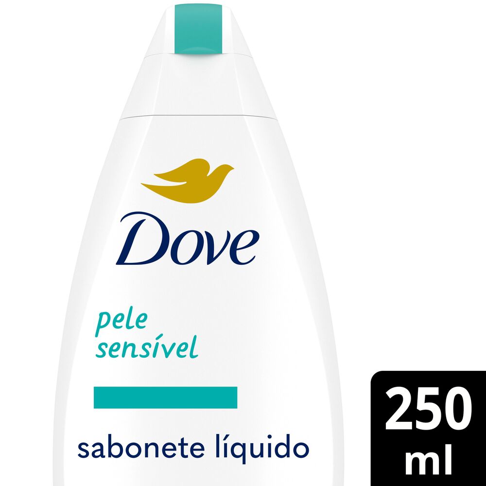 Sabonete L&iacute;quido Pele Sens&iacute;vel Dove Frasco 250ml