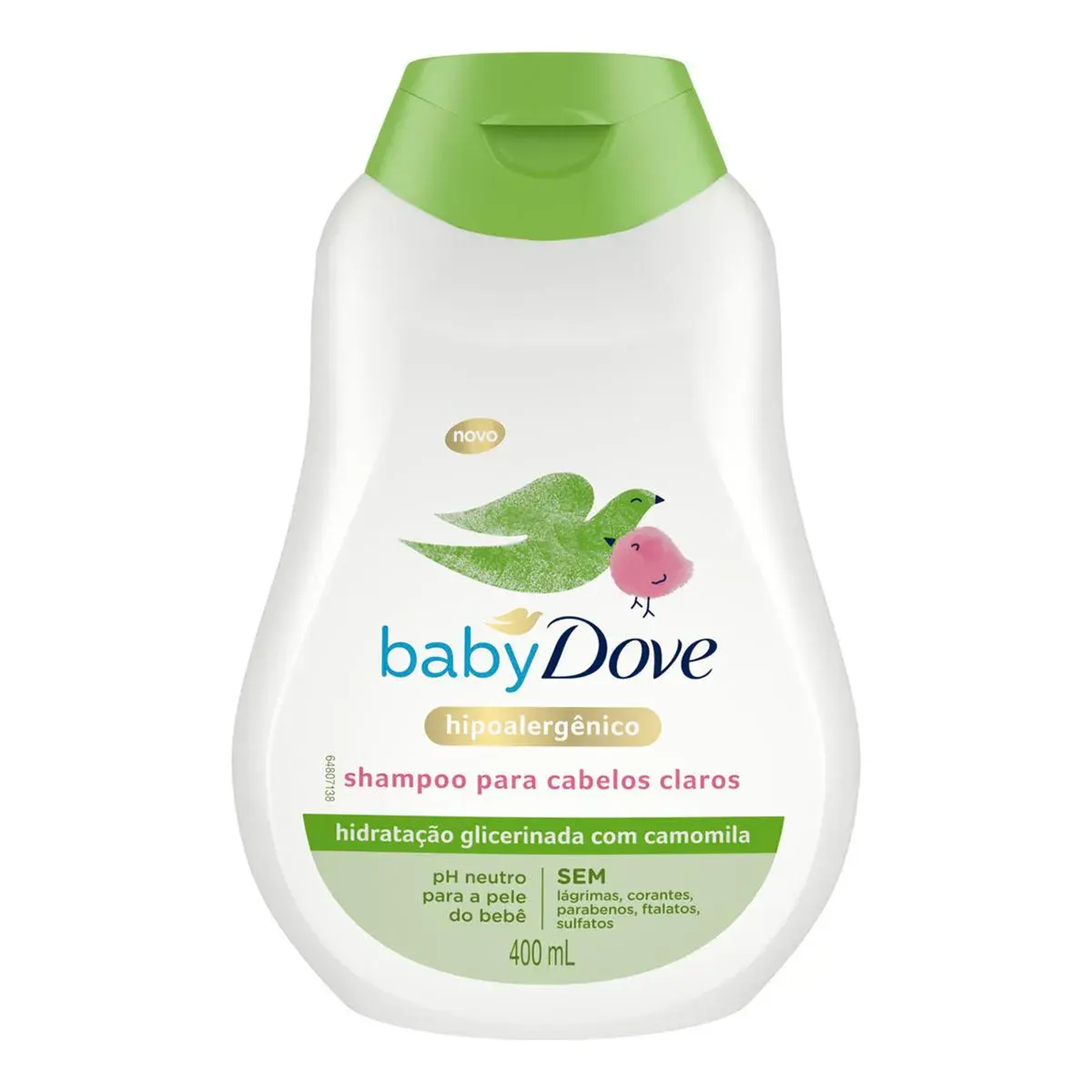 Shampoo Baby Dove Hidrata&ccedil;&atilde;o Glicerinada Camomila Frasco 400ml