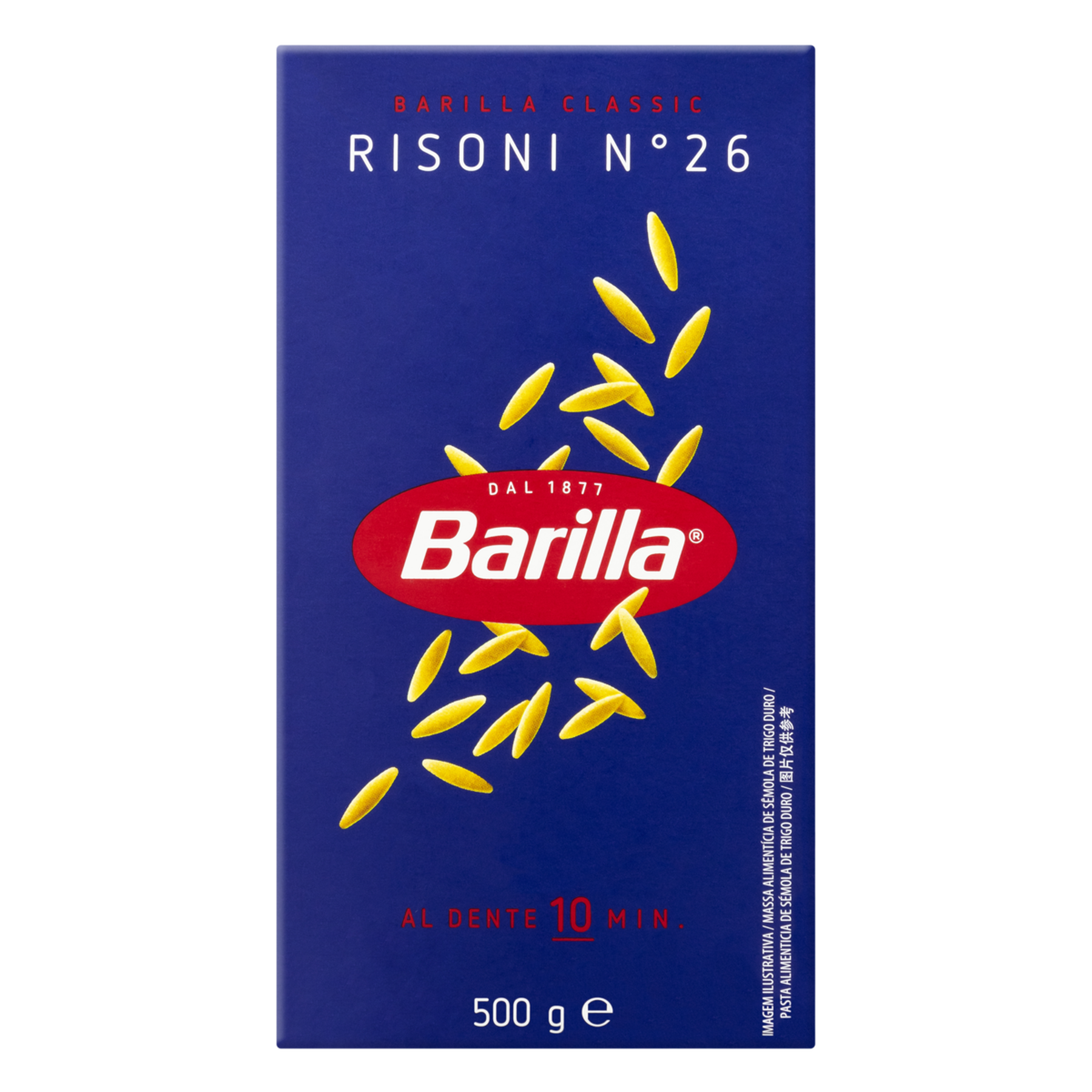 Macarrão de Sêmola de Trigo Duro Risoni 26 Barilla Caixa 500g