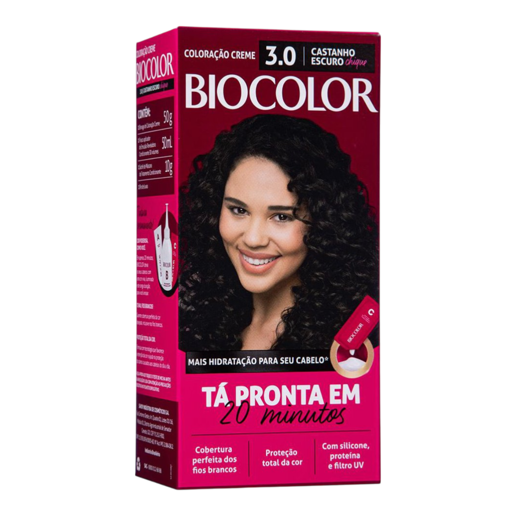 Tintura para Cabelo Castanho Escuro 3.0 Biocolor