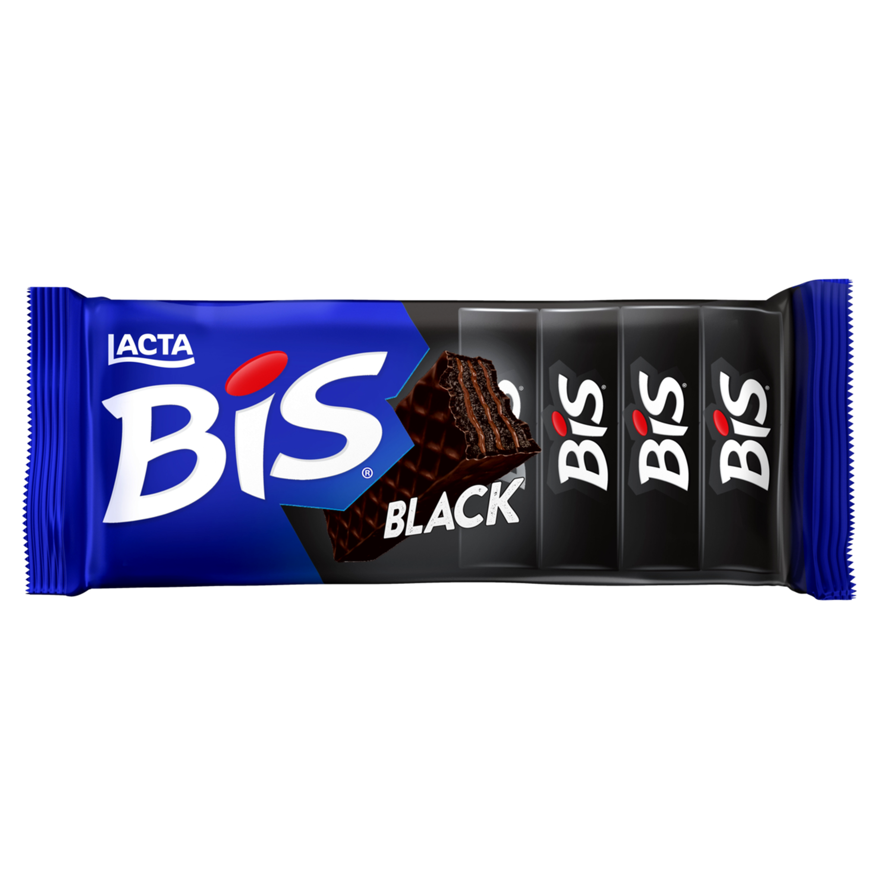 Wafer Cobertura Chocolate Black Lacta Bis Pacote 100,8g