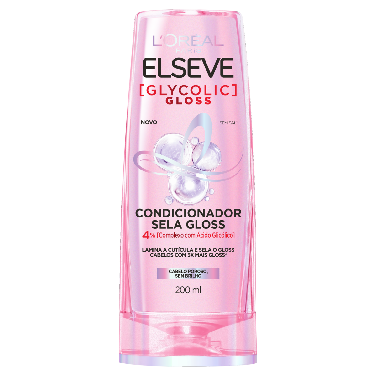 Condicionador Glycolic Gloss Elseve L'or&eacute;al Paris Frasco 200ml
