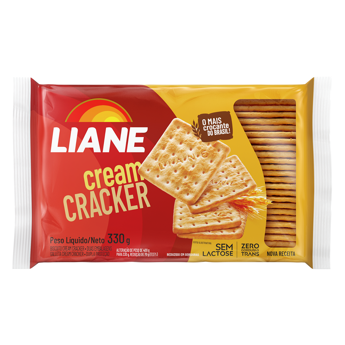 Biscoito Cream Cracker Liane Pacote 330g
