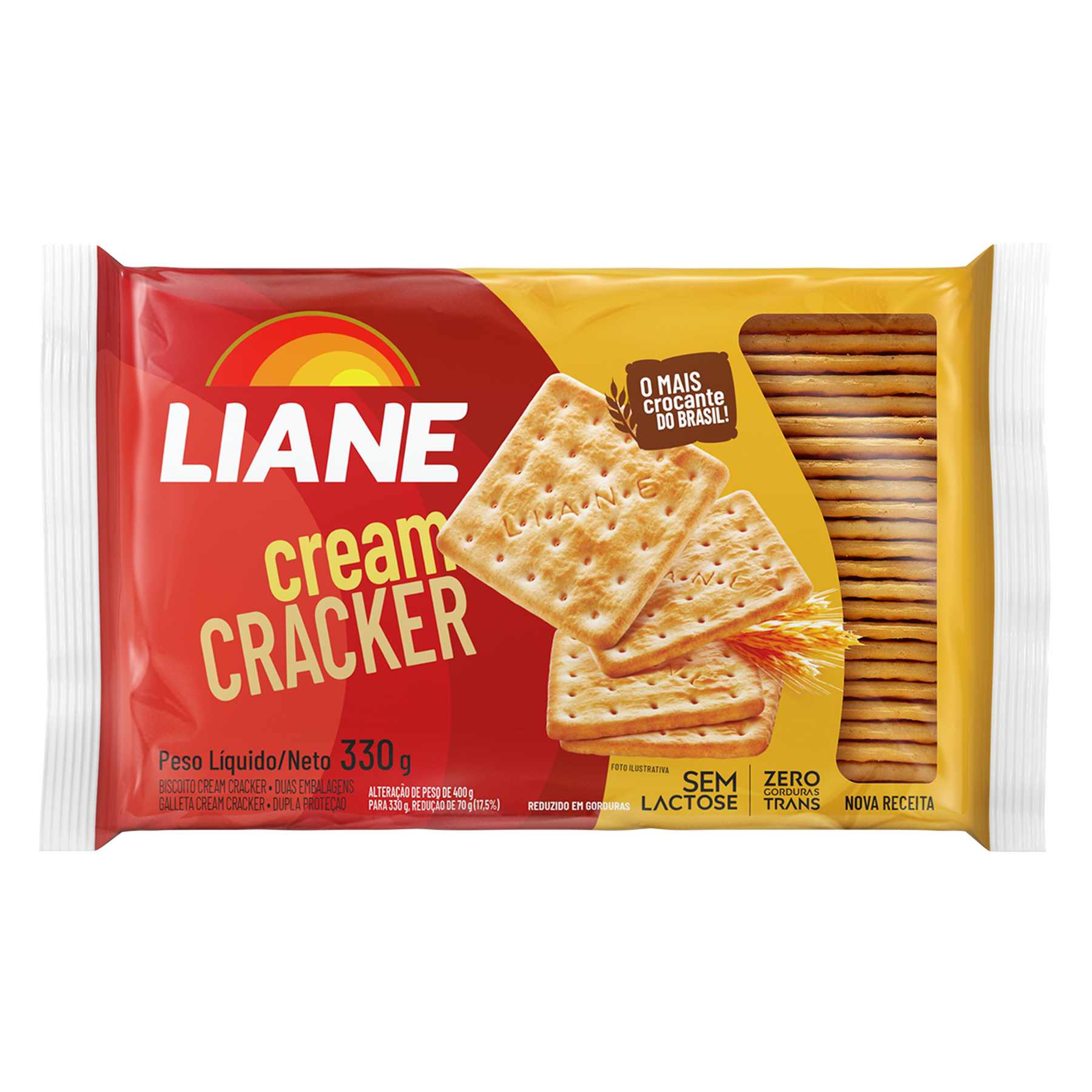 Biscoito Cream Cracker Liane Pacote 330g