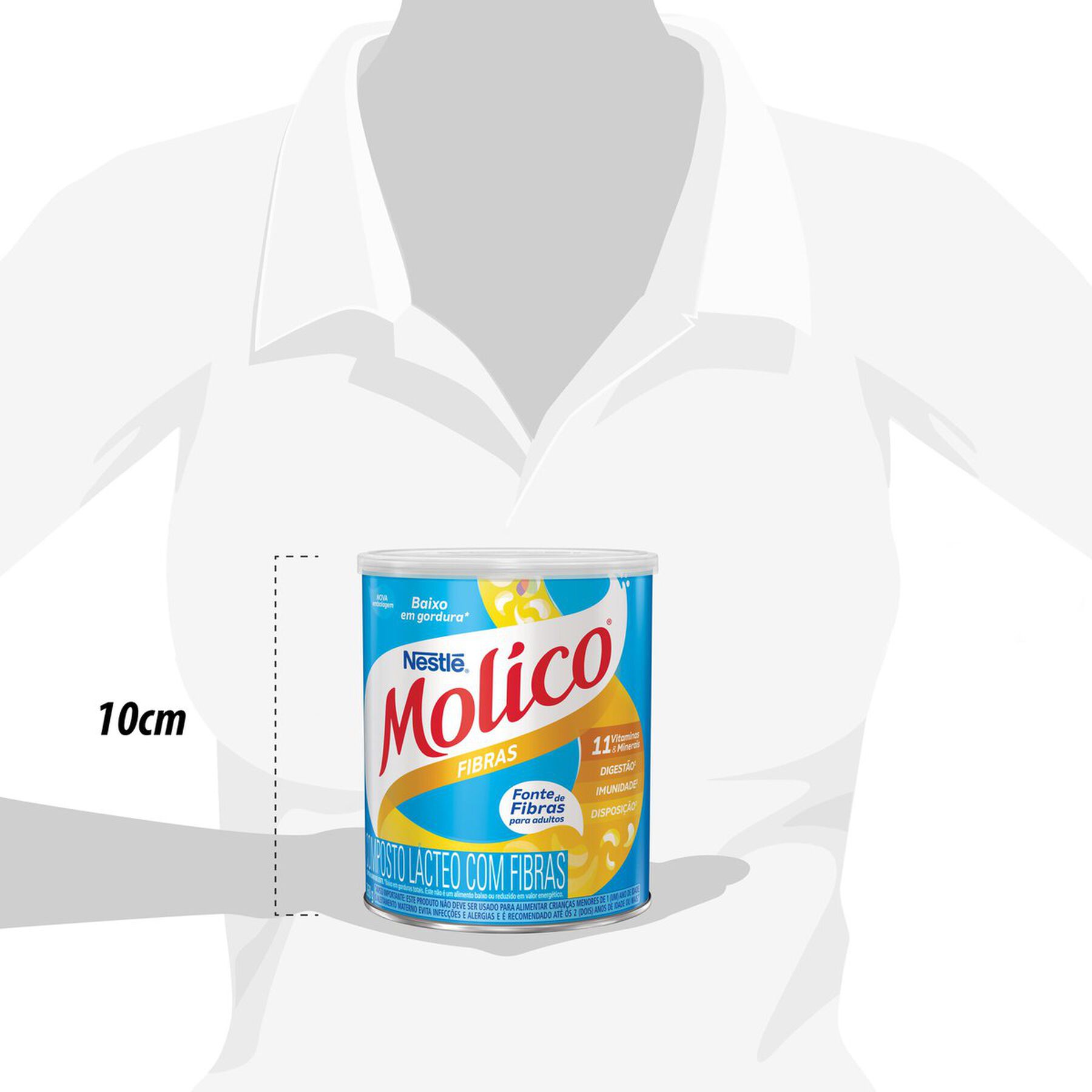 Composto Lácteo MOLICO Fibras 260g