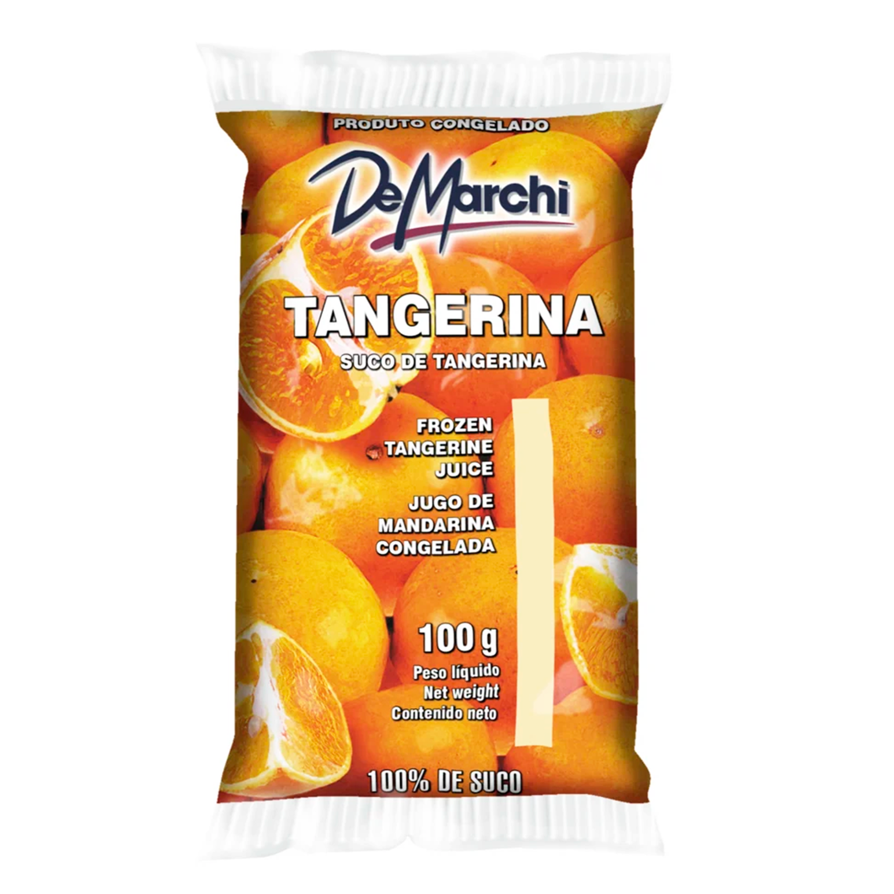 Polpa de Fruta Congelada de Tangerina De Marchi Pacote 100g