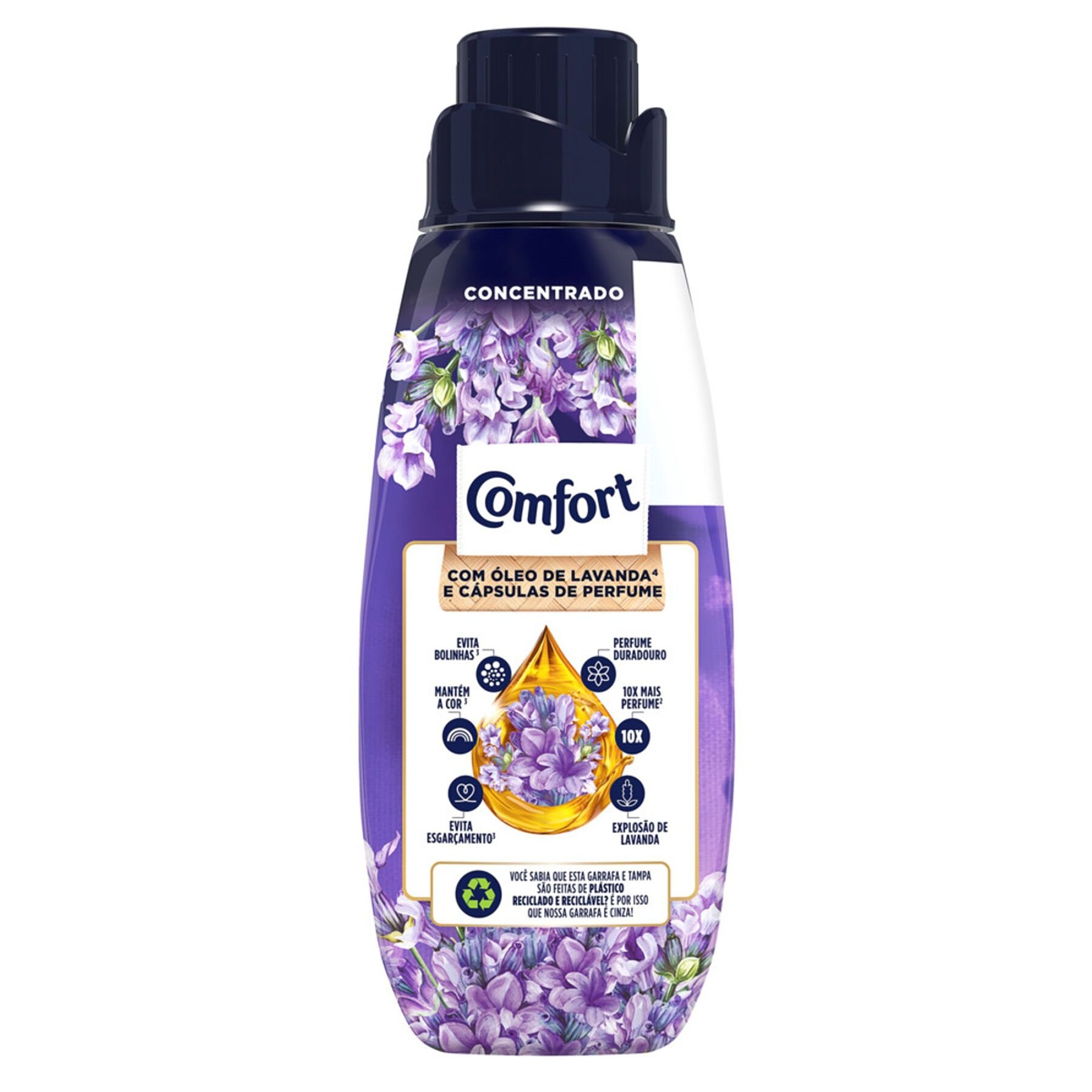 Amaciante de Roupa Concentrado Lavanda Comfort Frasco 500ml