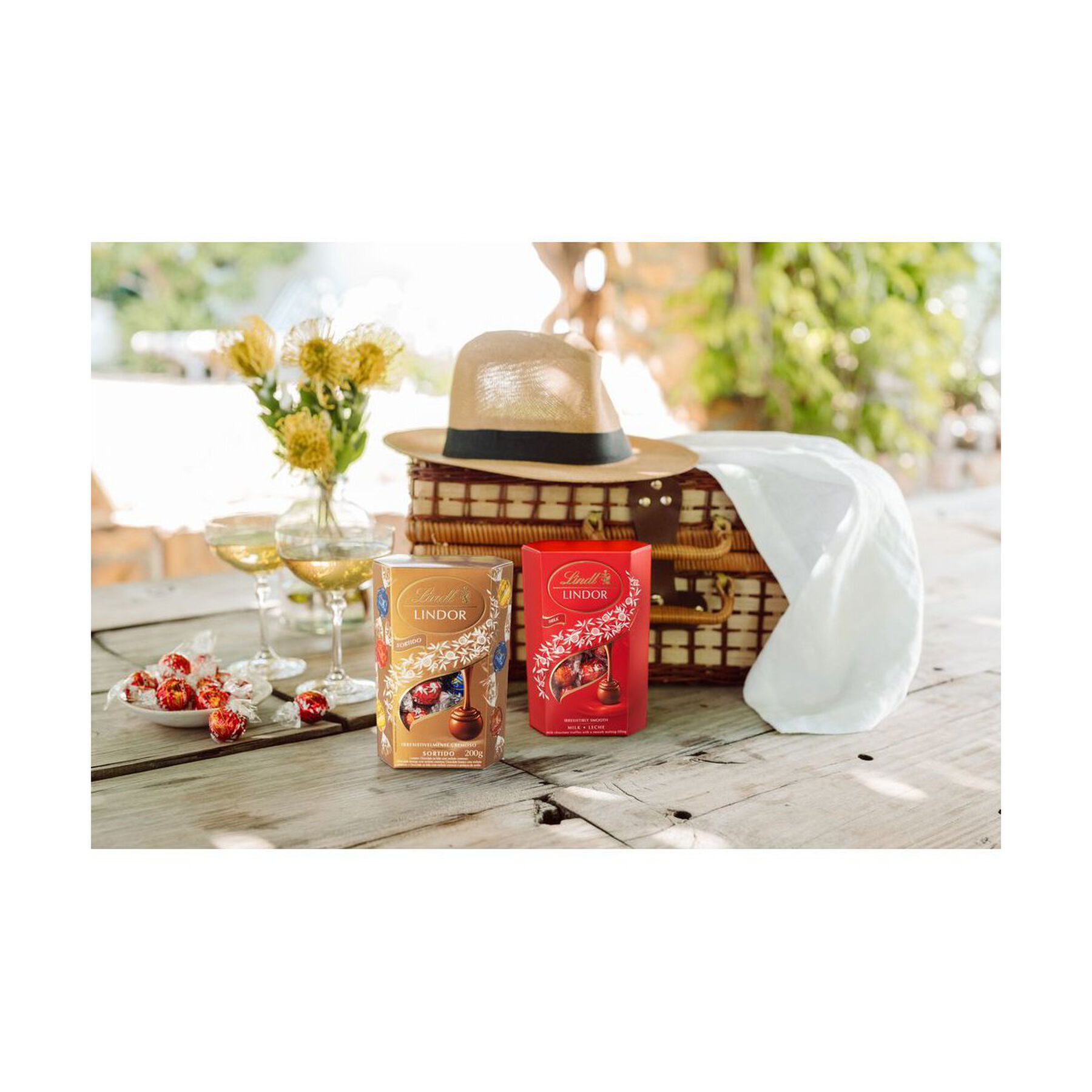 Bombom Lindt Lindor Cornet Sortido 200g