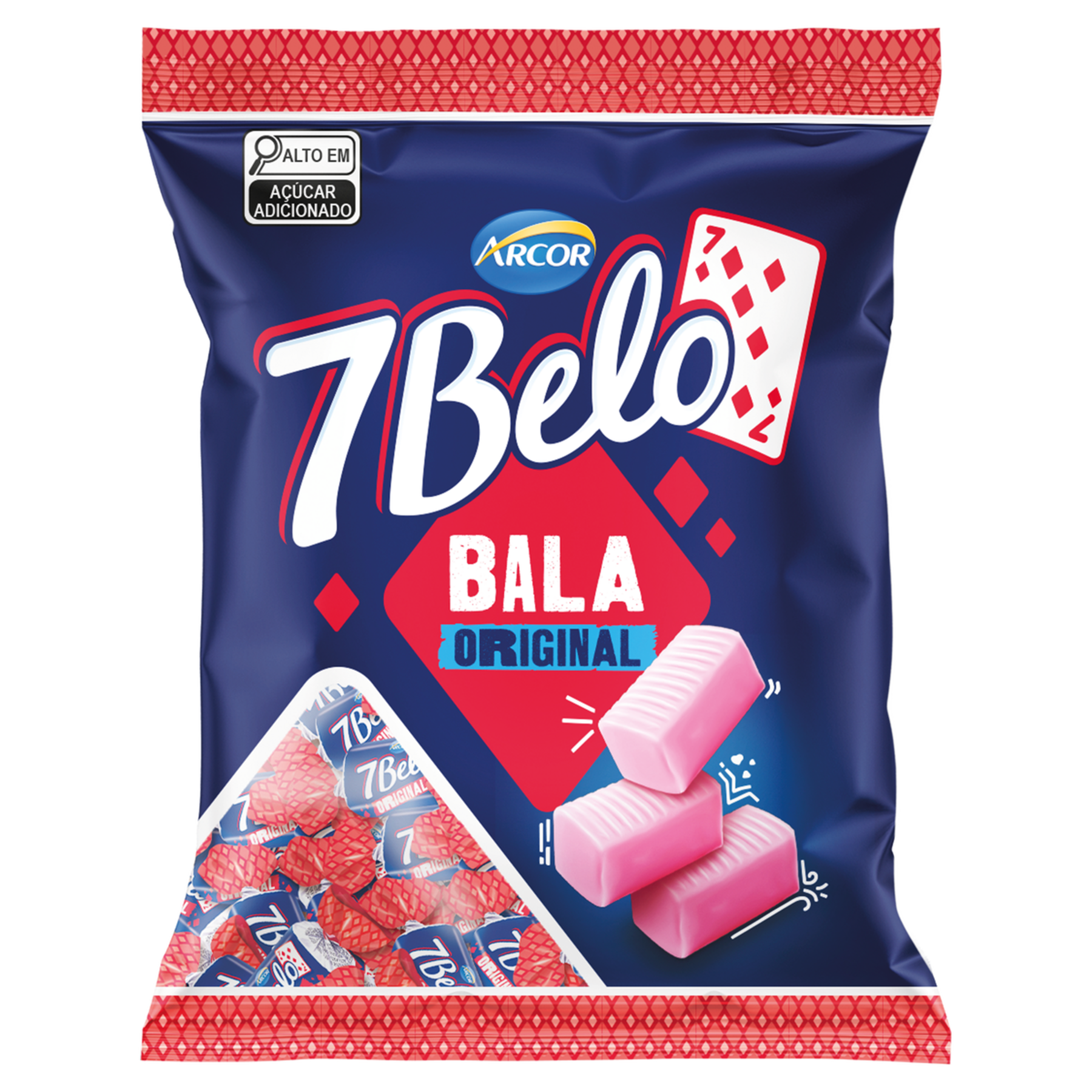 Bala Original 7 Belo Pacote 90g