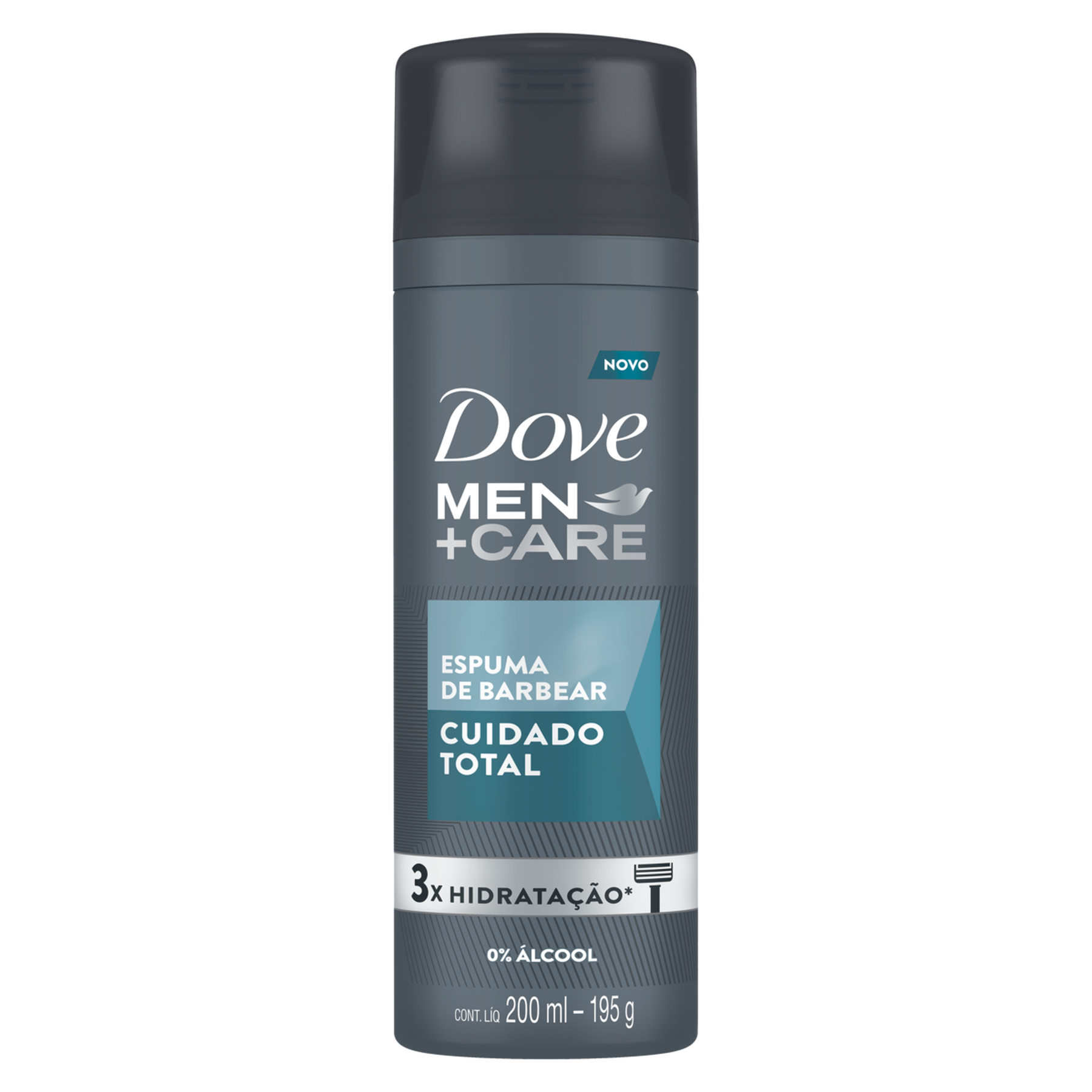 Espuma de Barbear Cuidado Total Dove Men+Care Frasco 200ml