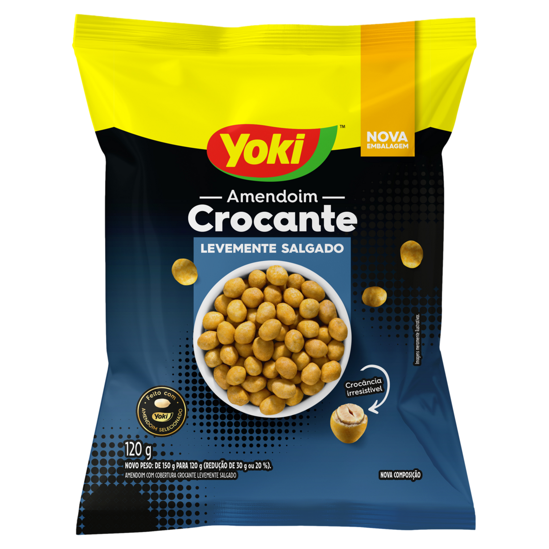 Amendoim Crocante Yoki Pacote 120g