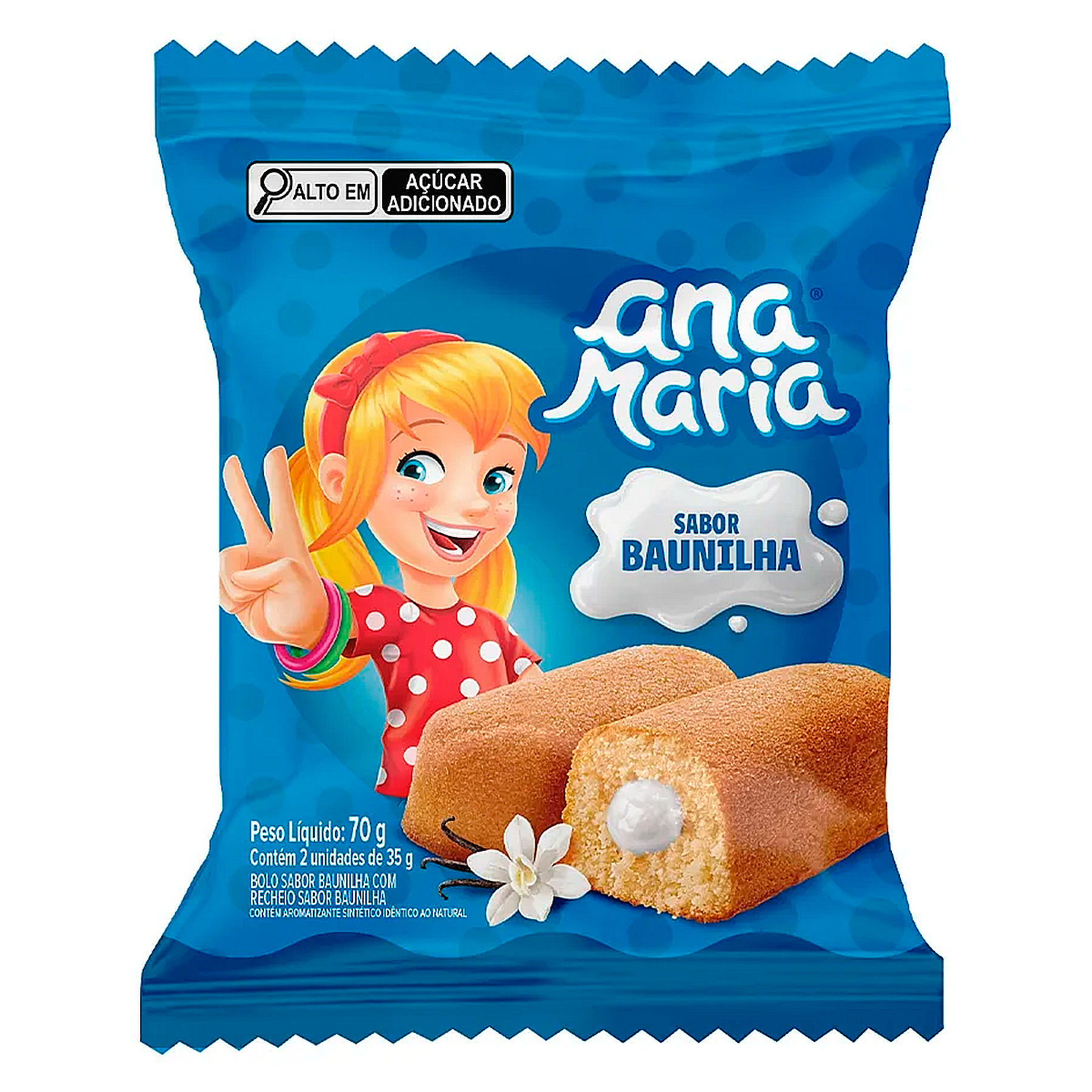 Bolinho Baunilha Ana Maria Pacote 70g