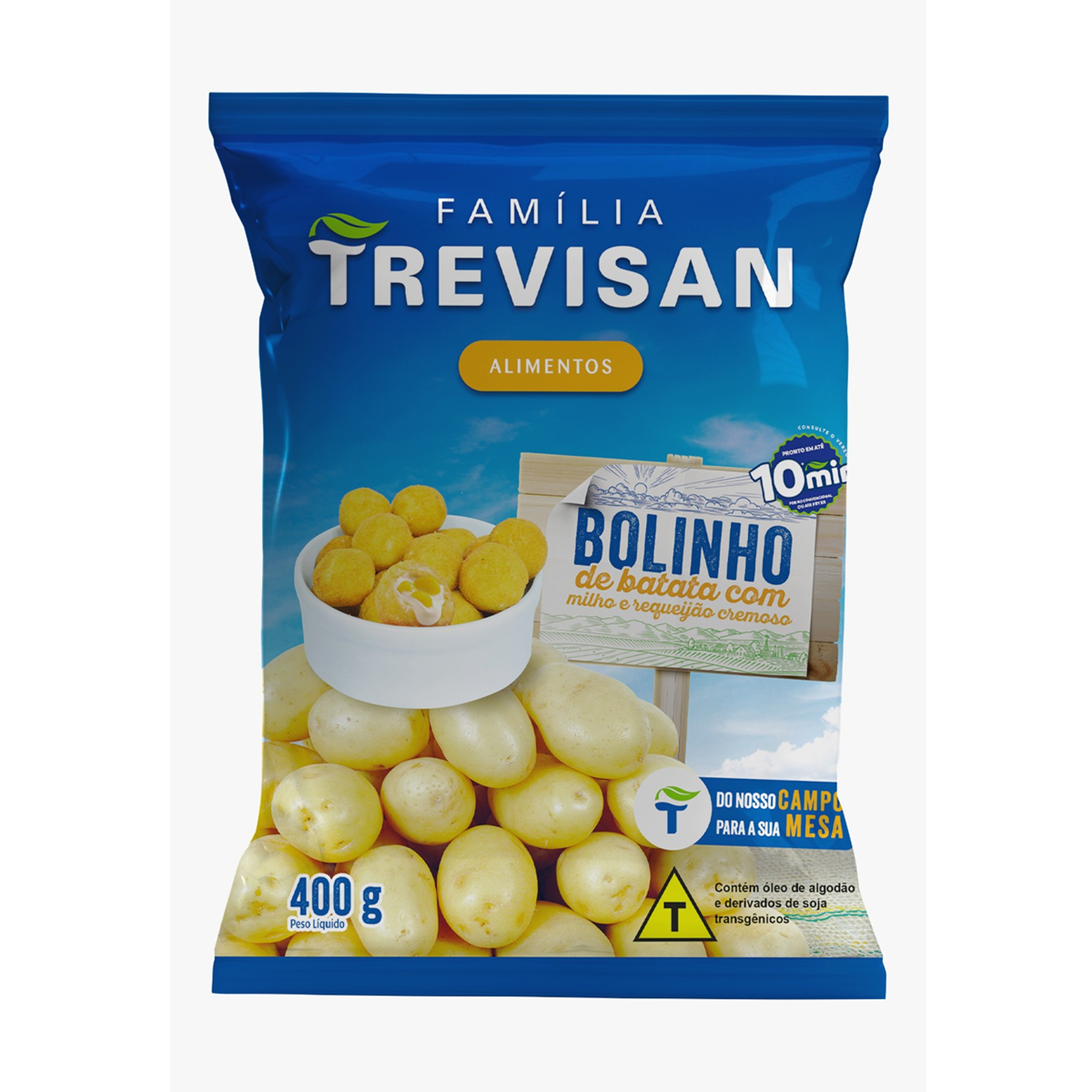 Bolinho de Batata com Milho e Catupiry Trevisan Pacote 400g