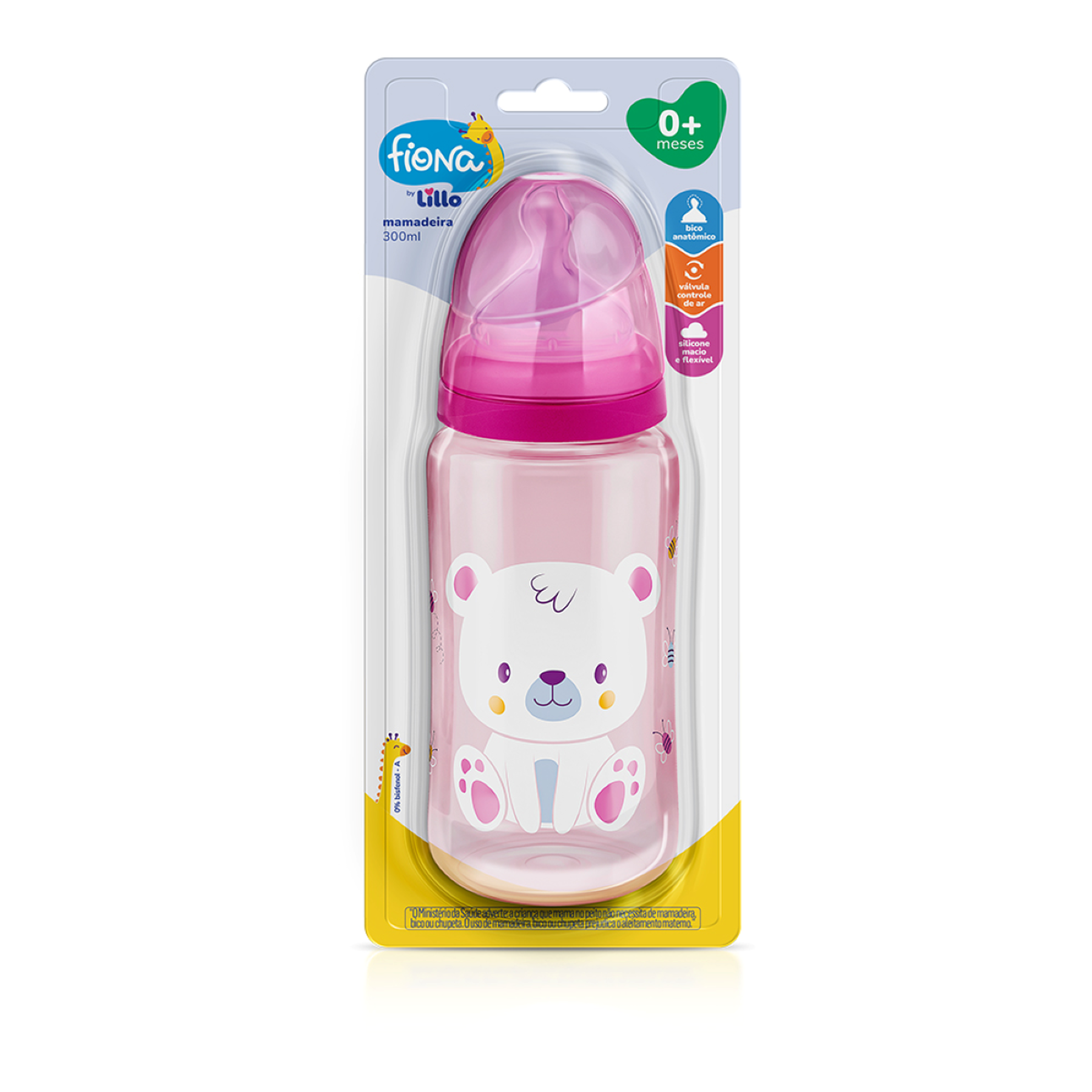 Mamadeira Fiona Rosa Lillo 300ml