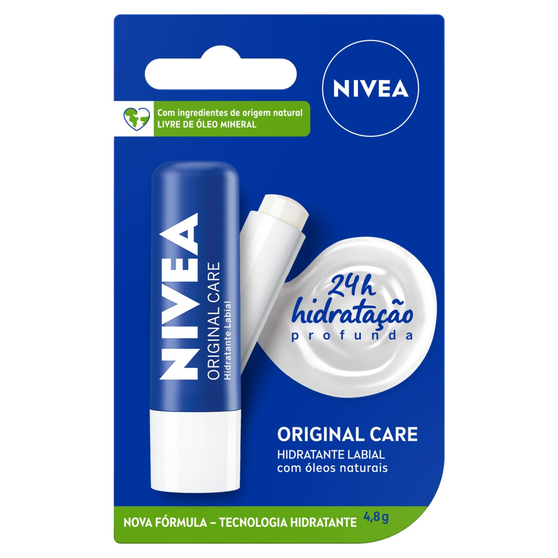 Hidratante Labial Original Care Nivea Blister 4,8g