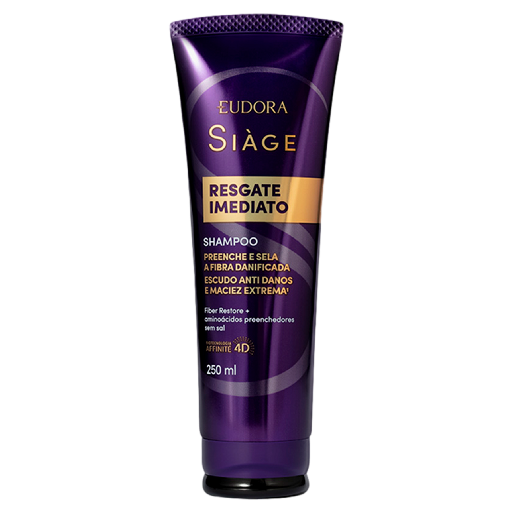 Shampoo Si&agrave;ge Resgate Imediato Eudora Bisnaga 250ml