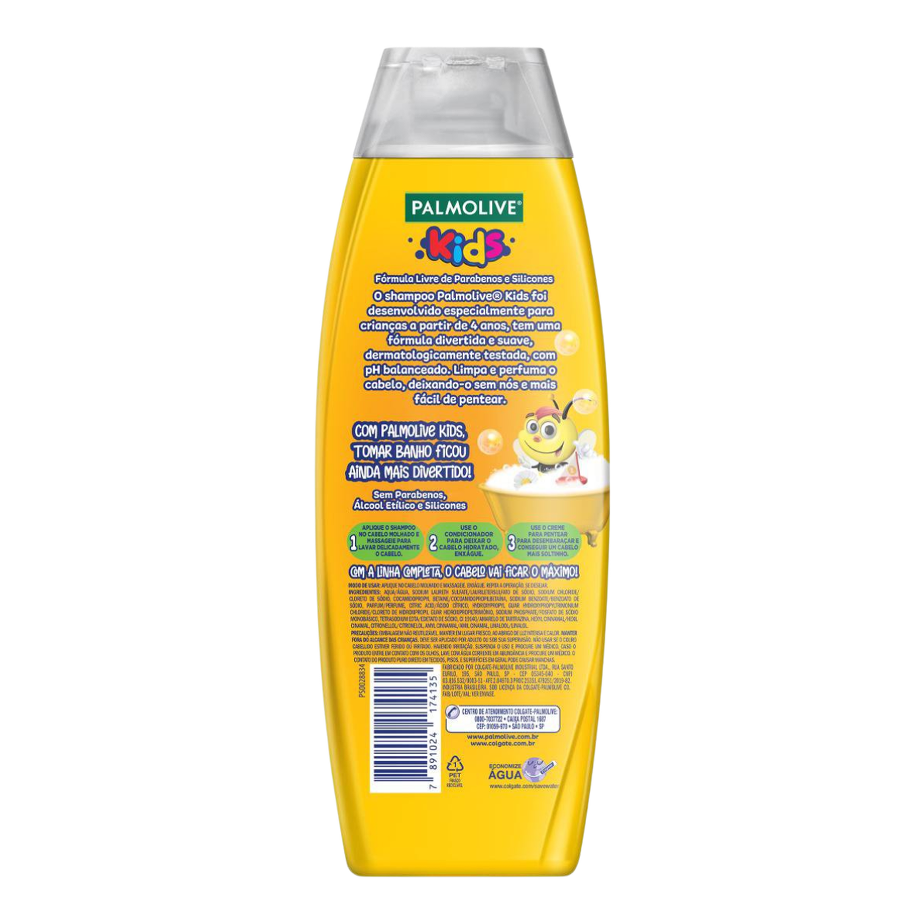 Shampoo para Todo o Tipo de Cabelo Palmolive Kids Frasco 350ml
