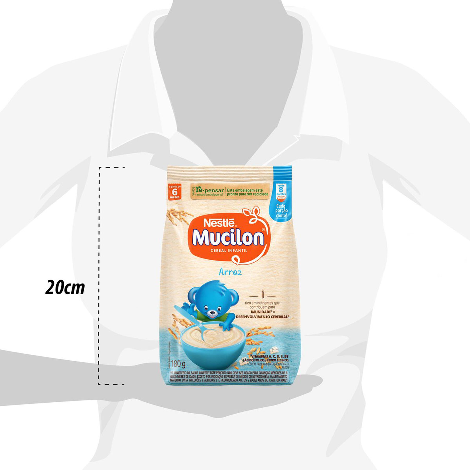 Cereal Infantil Mucilon Arroz 180g