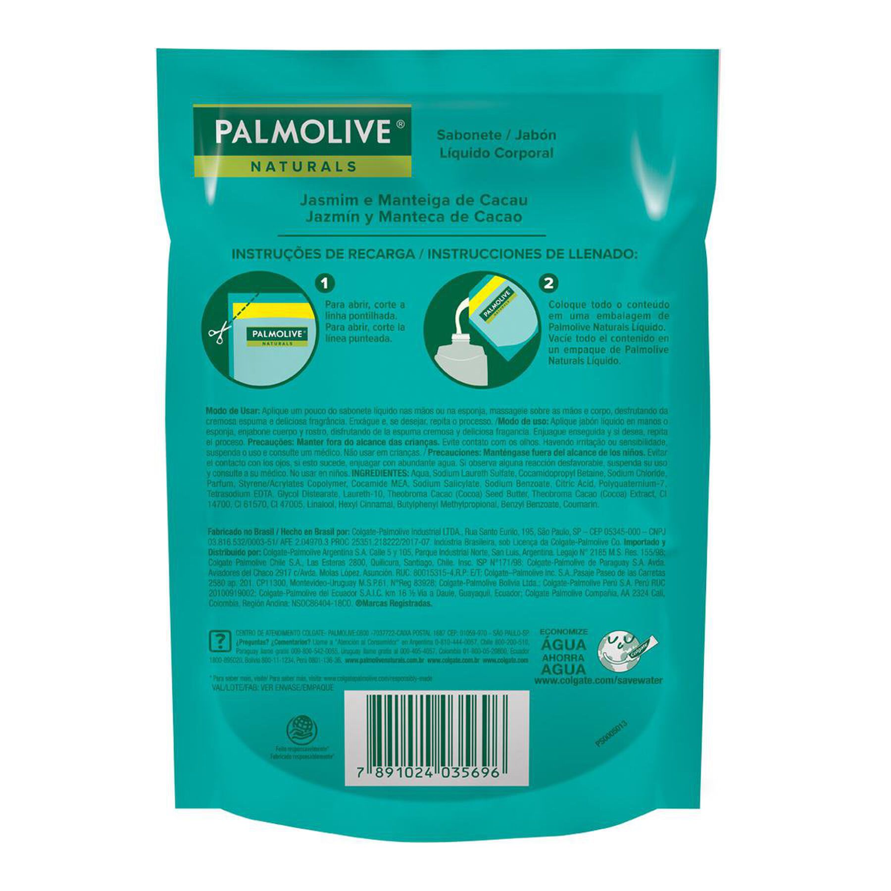 Sabonete Líquido Suavidade Delicada Palmolive Naturals Sachê 200ml Refil