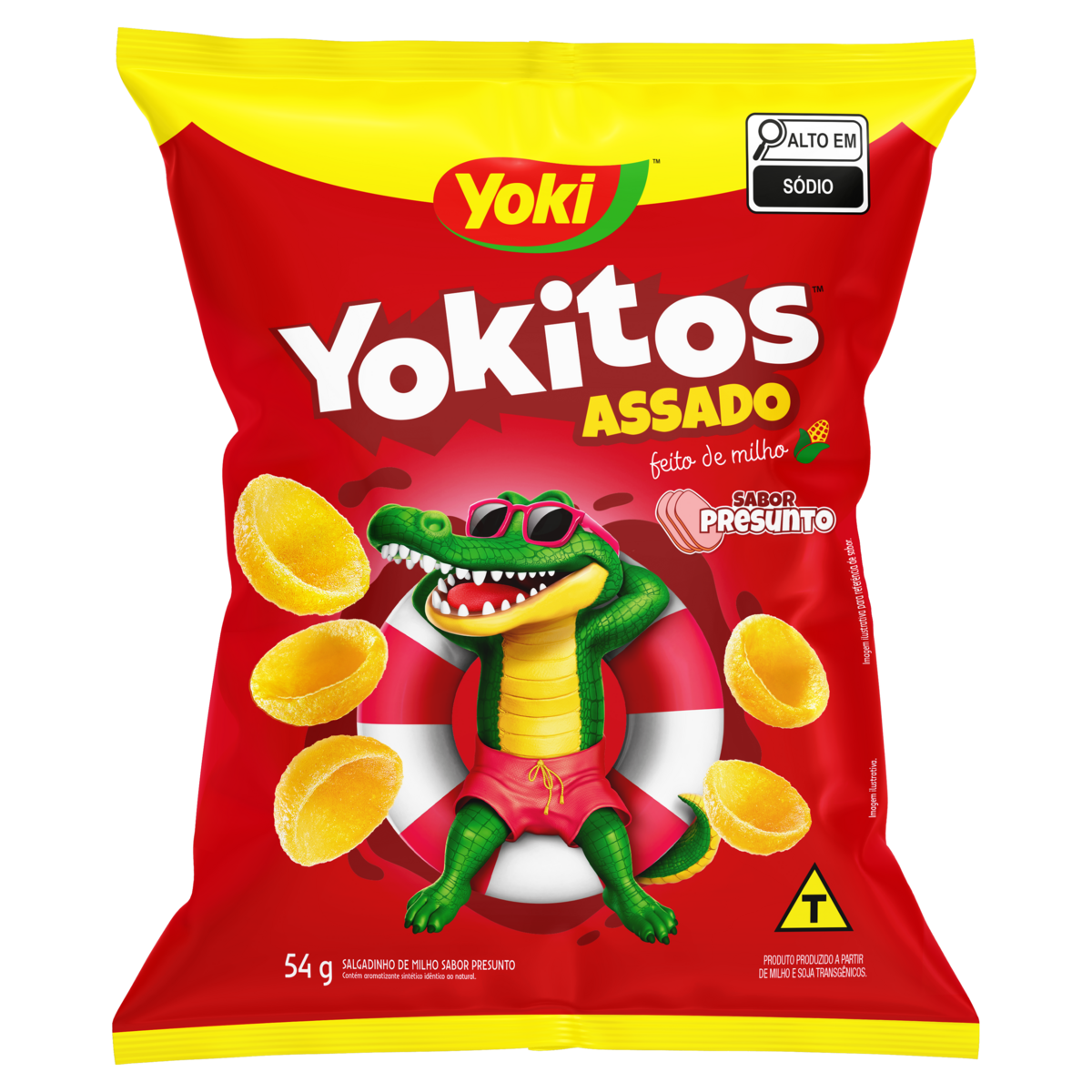 Salgadinho de Milho Presunto Yoki Yokitos Pacote 54g