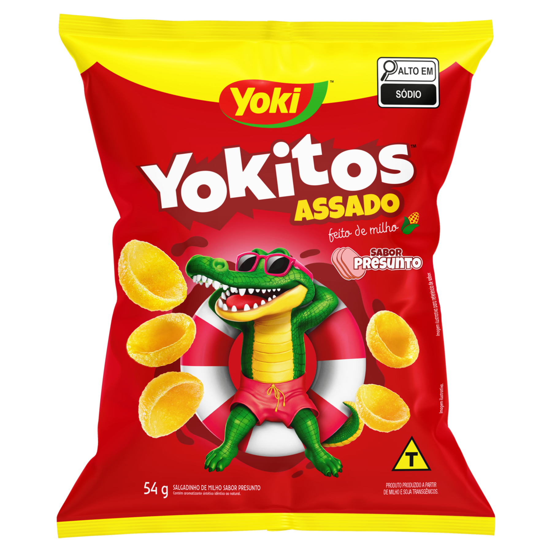 Salgadinho de Milho Presunto Yoki Yokitos Pacote 54g