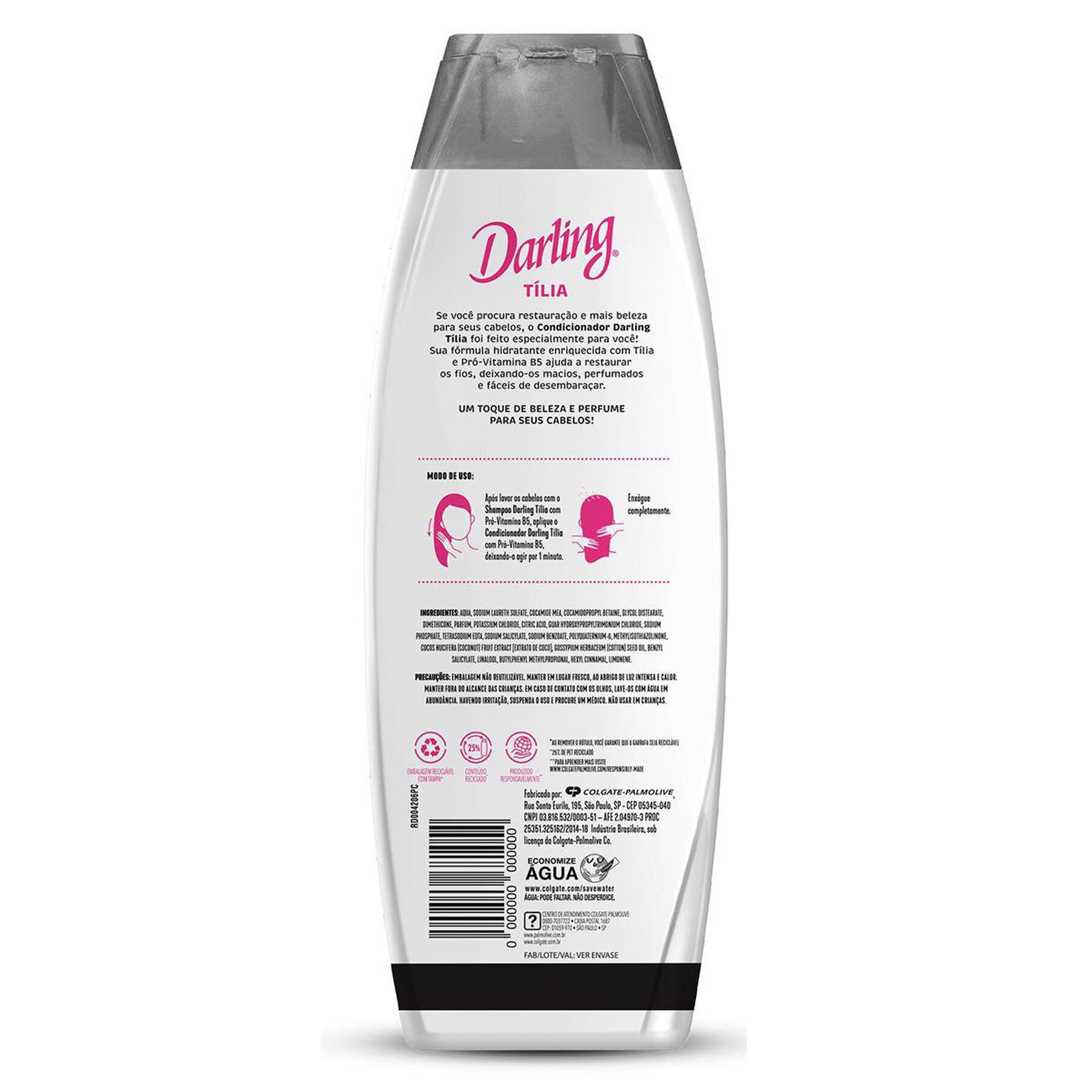 Condicionador Tília Repara e Hidrata Darling Frasco 350ml 