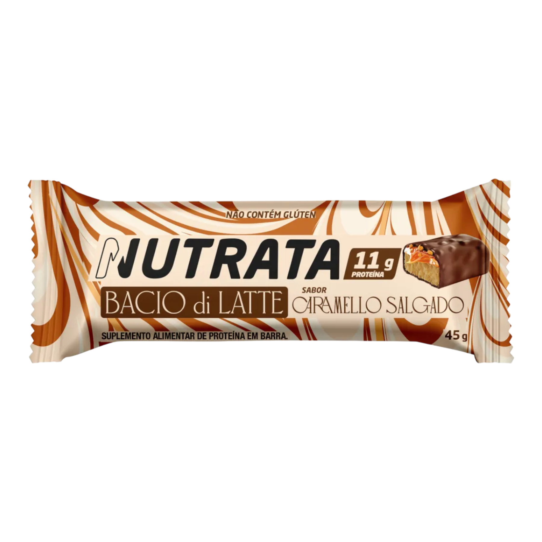 Barra de Proteina Caramelo Salgado Nutrata Pacote 45g