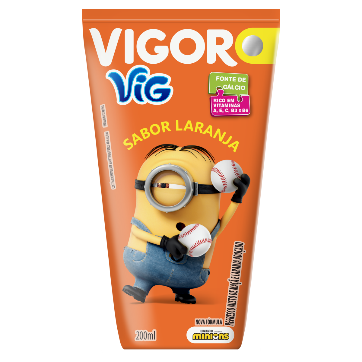 Refresco Ado&ccedil;ado Laranja Vig Vigor Caixa 200ml