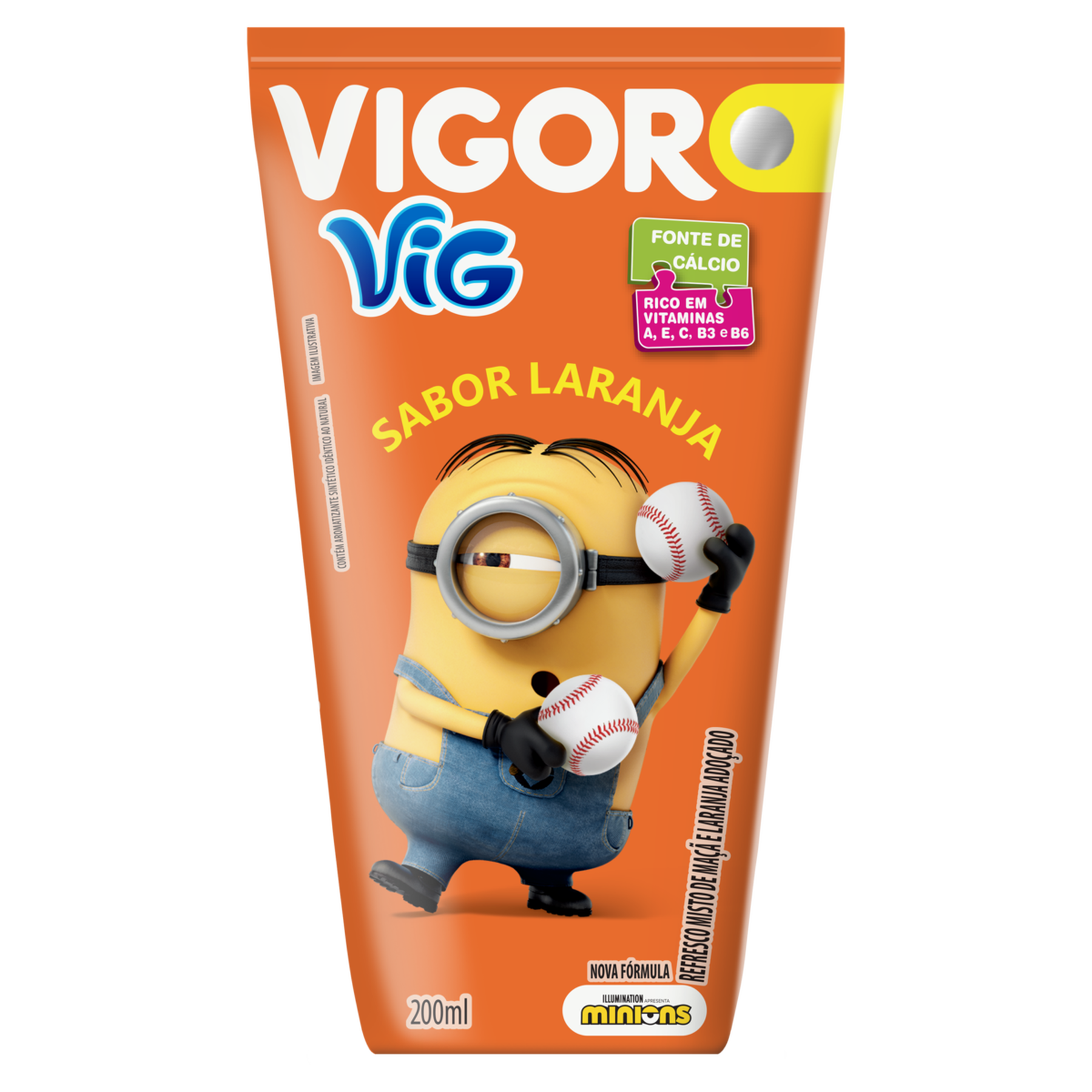 Refresco Adoçado Laranja Vig Vigor Caixa 200ml