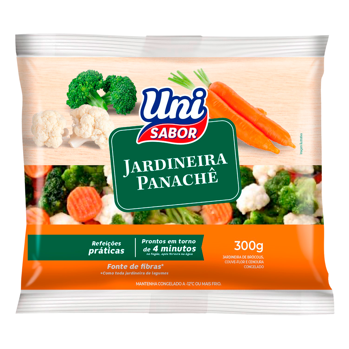 Jardineira Panach&ecirc; Uni Sabor Pacote 300g