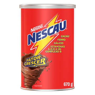 Achocolatado em Pó Nescau Nestlé Lata 670g