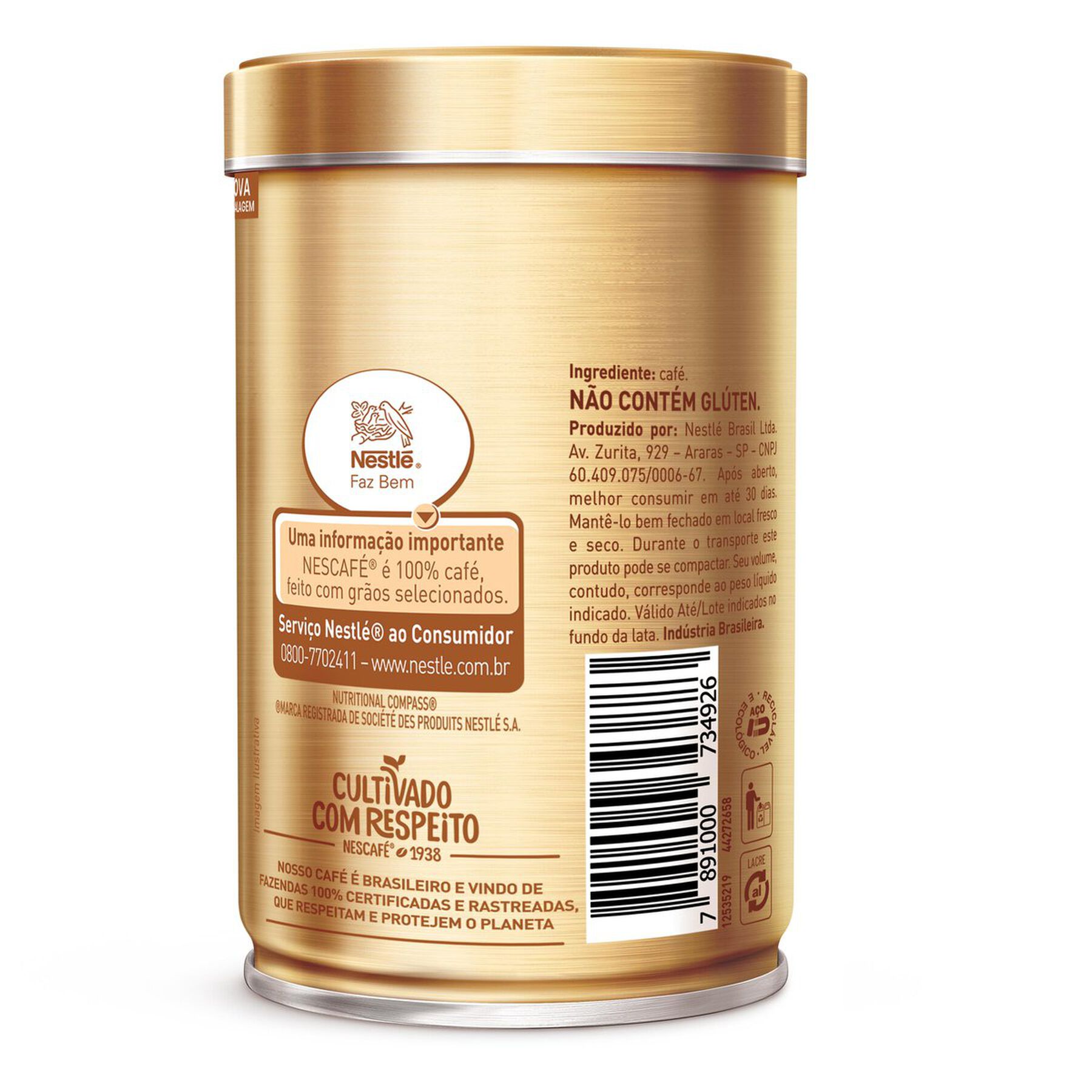 Café Solúvel em Pó Espresso Suave Nescafé Gold Lata 100g