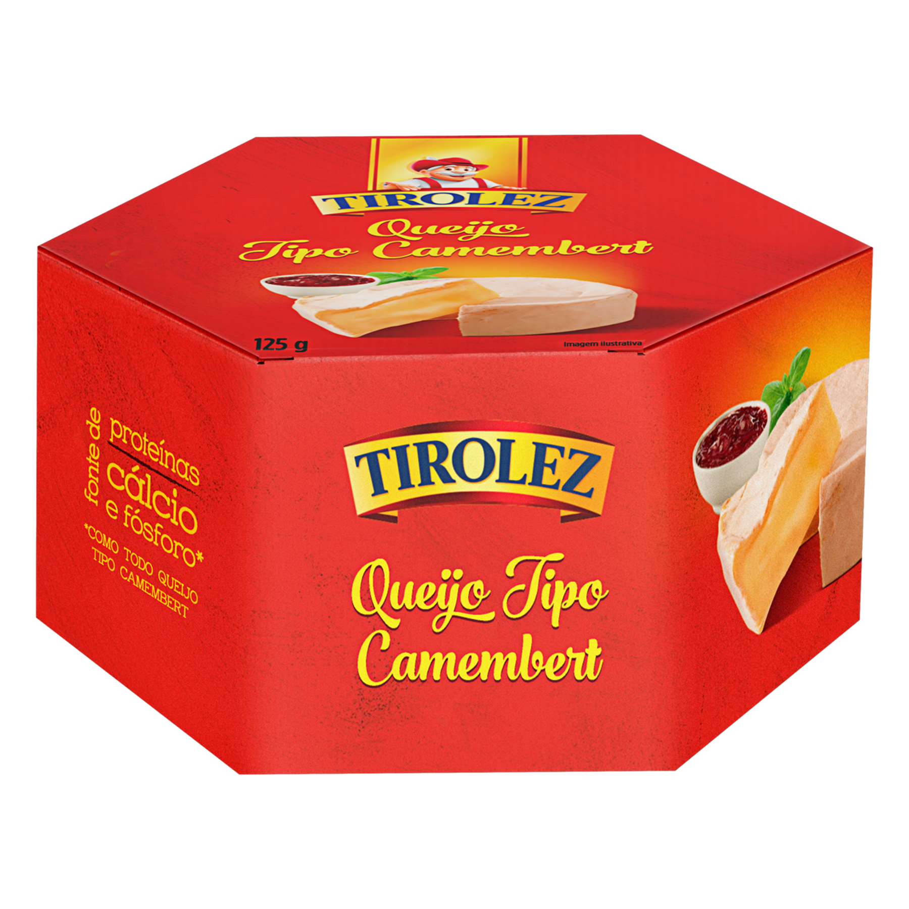 Queijo Camembert Tirolez 125g&nbsp;