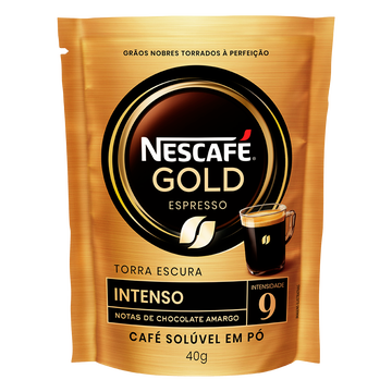 Café Solúvel em Pó Espresso Intenso Nescafé Gold Sachê 40g