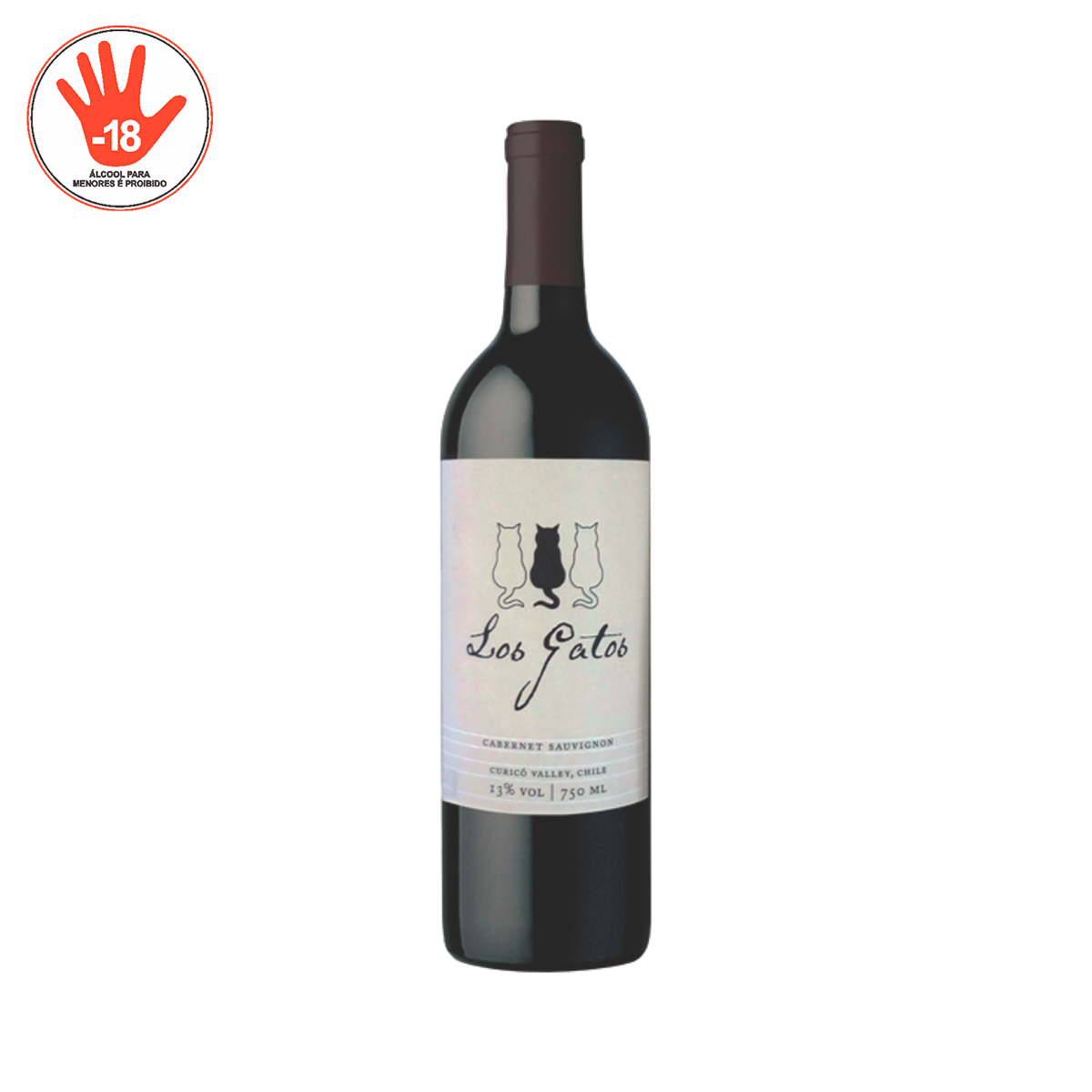 Vinho Tinto Cabernet Sauvignon Los Gatos Garrafa 750ml&nbsp;